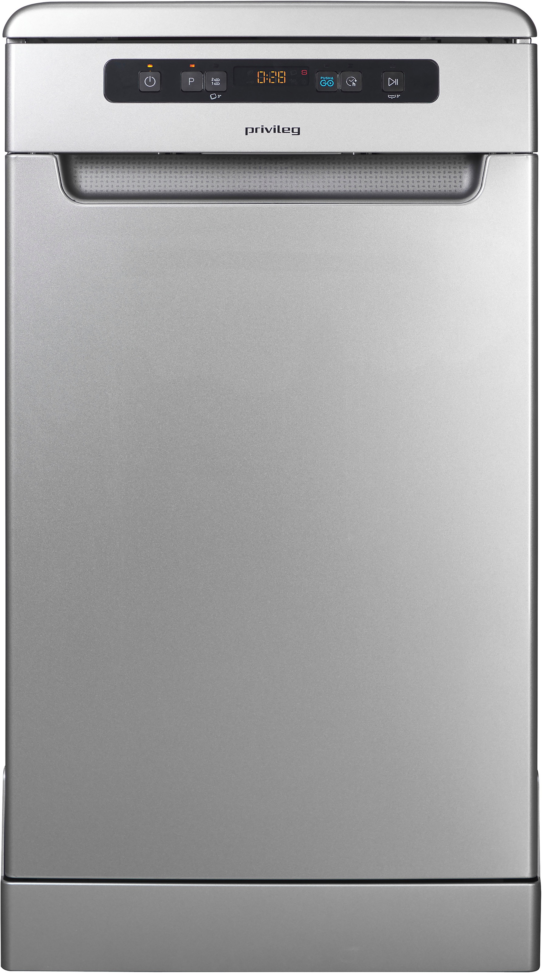 Privileg Standgeschirrspüler »PV2FC10BS7A0S«, 10 Maßgedecke, Auto Door - automatisches Türöffnungssystem (abschaltbar)
