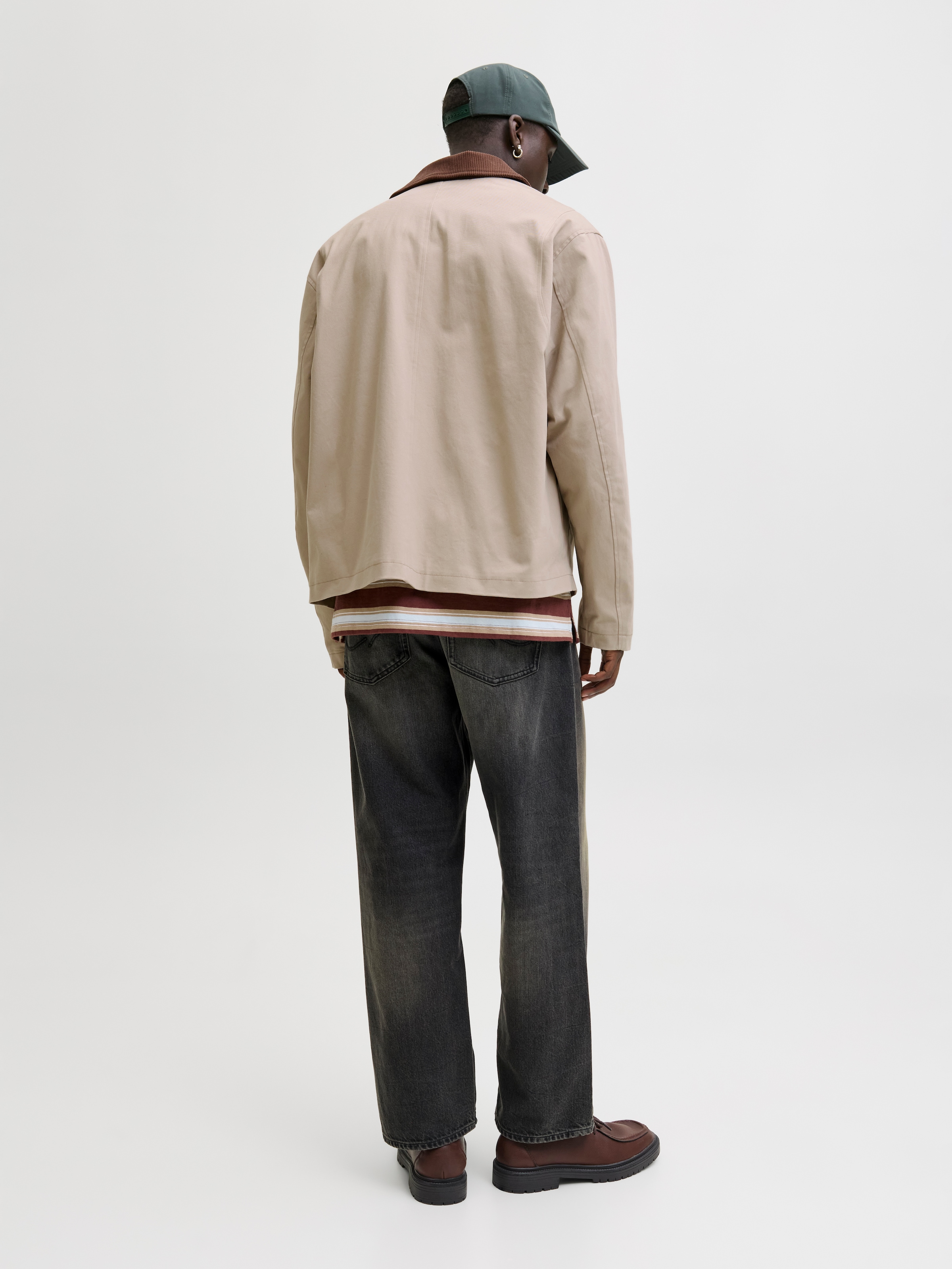 Jack & Jones Kurzjacke »JJEGRAHAM WORKER JACKET SN« mit Fly-Away-Kragen