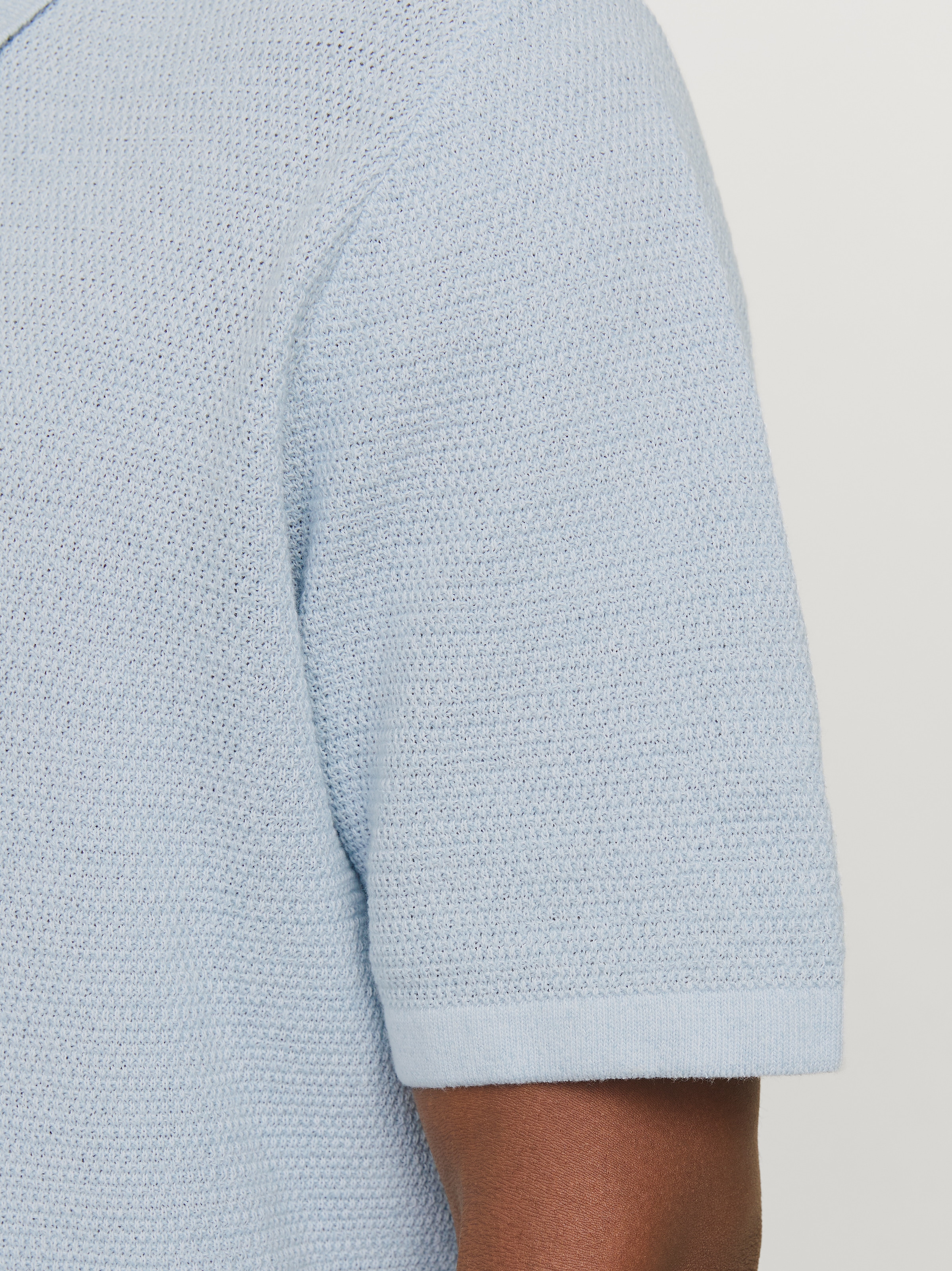 Jack & Jones Kurzarmpullover »JJEGEORGE KNIT POLO SS SN«, mit Polo Kragen