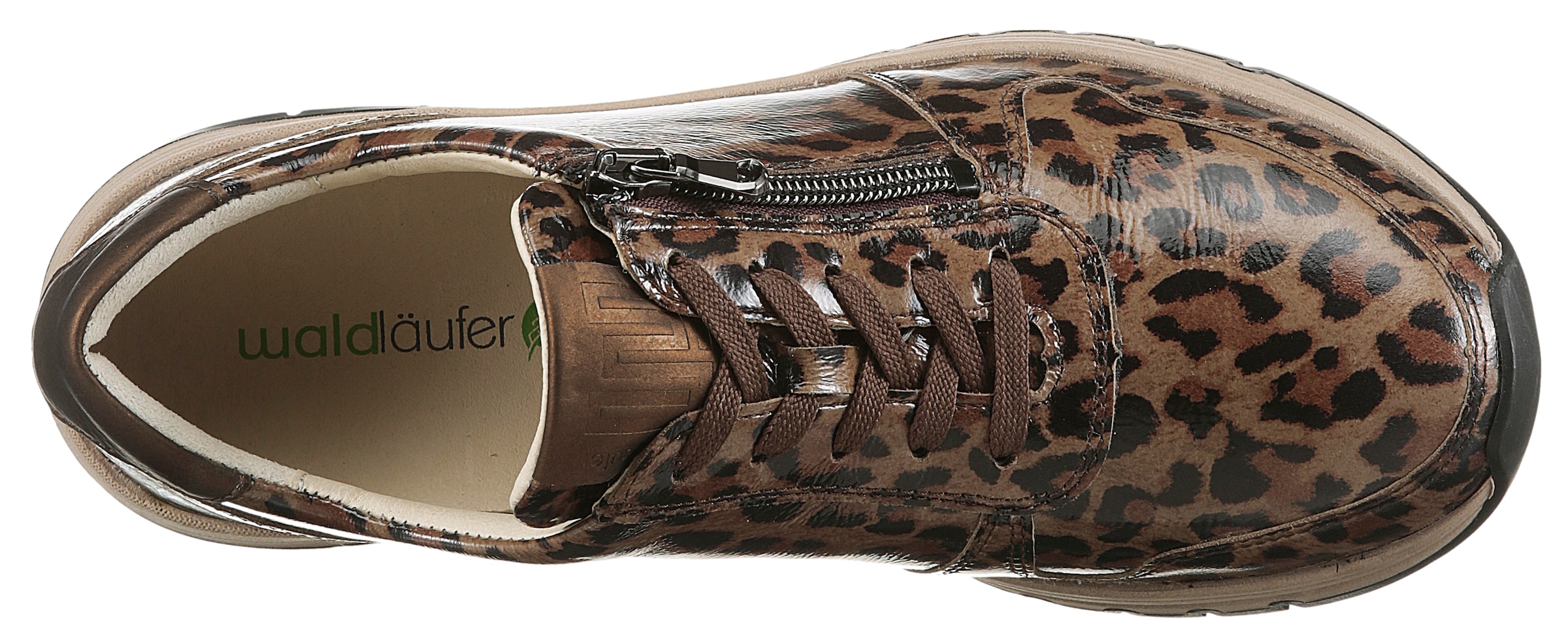 Waldläufer Keilsneaker »H-APRIL«  Bequemschuh, Halbschuh, Schnürschuh im Leo-Look