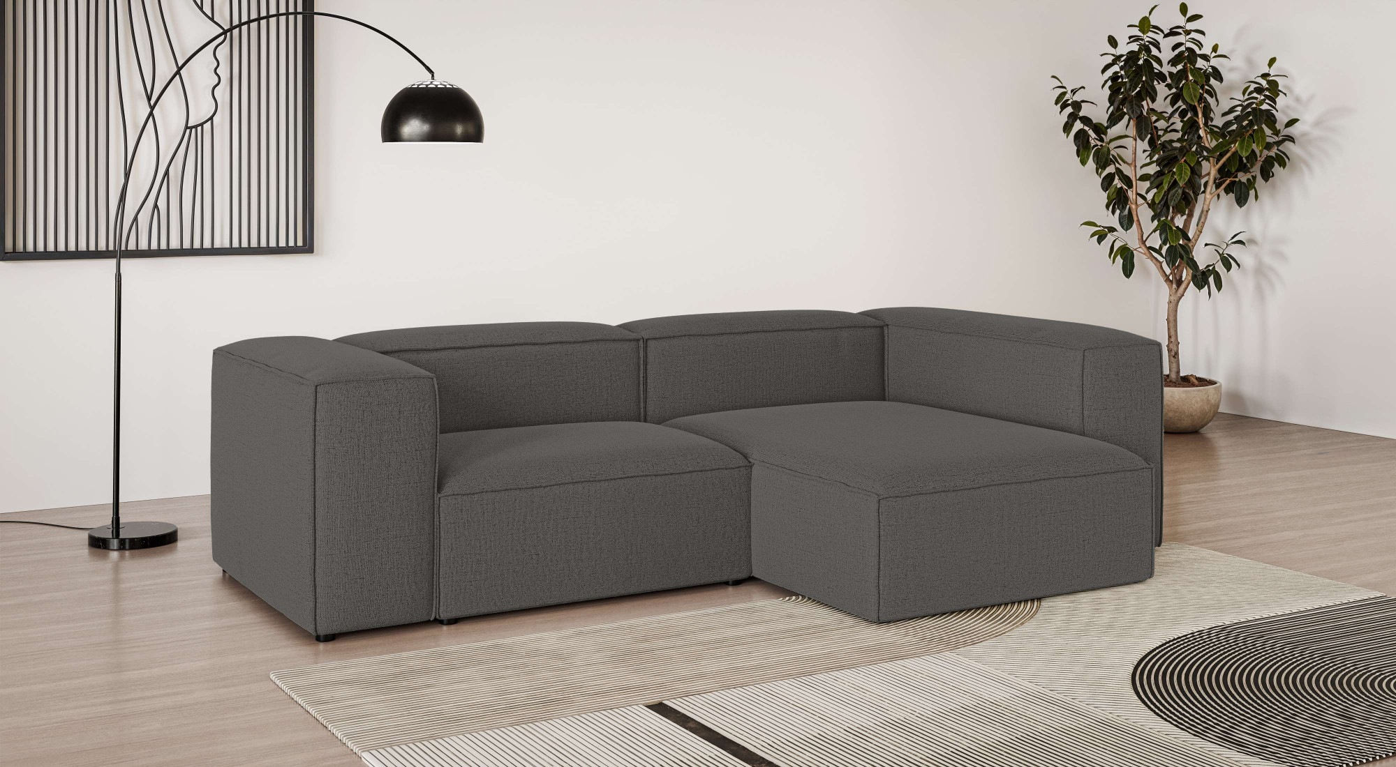 OTTO home Ecksofa »HAILY L-Form links/rechts, Modularsofa, Maße B/T/H: 260/160/72 cm« als Modul oder separat verwendbar, für individuelle Zusammenstellung
