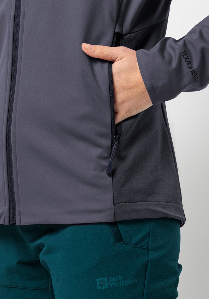 Jack Wolfskin Outdoorjacke »BRISSTAL HOODY W«, mit Kapuze