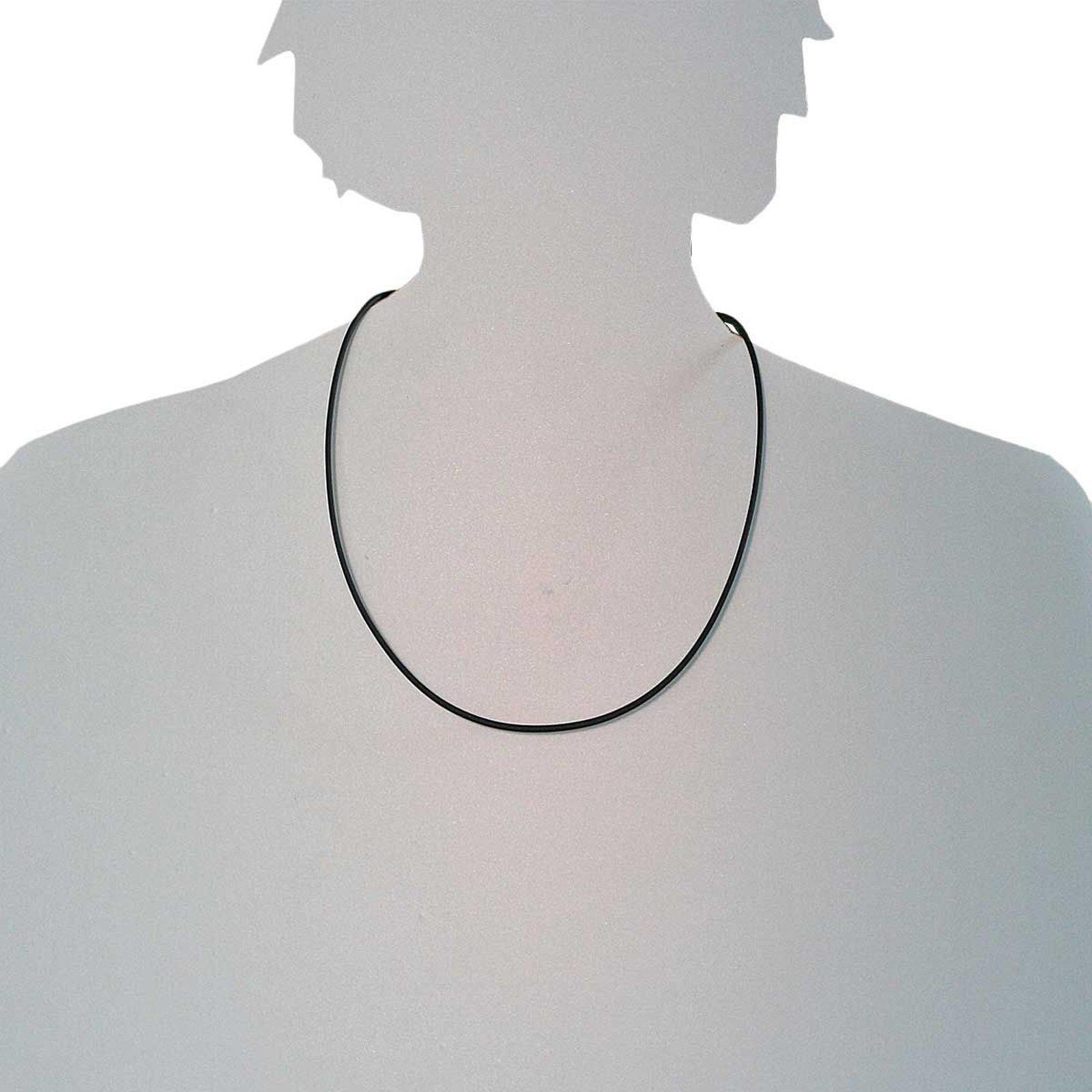 OSTSEE-SCHMUCK Halsreif »- Kautschuk 2,0 mm - Kautschuk -,«
