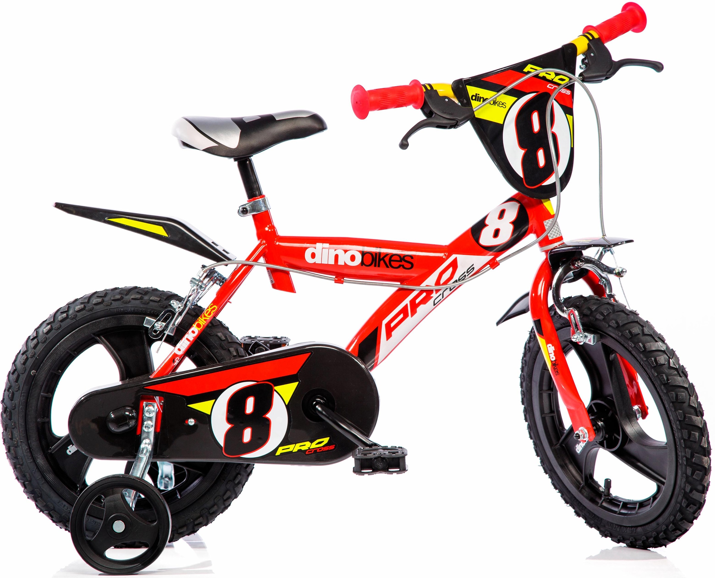 Kinderfahrrad »Mountainbike 14 Zoll«, 1 Gang, mit Stützrädern, Frontschild und coolen...