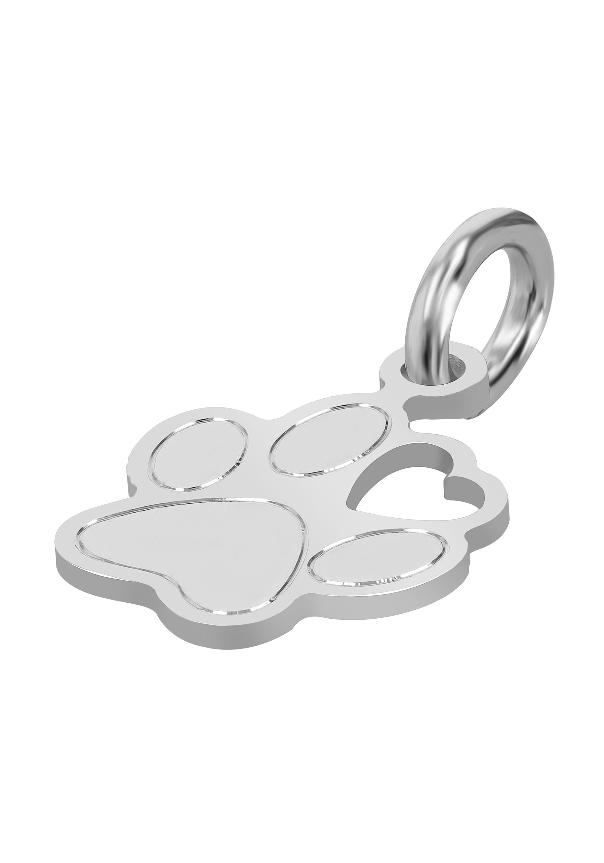 AKZENT Kettenanhänger »"Cute Paw" aus 925 Sterlingsilber, rhodiniert, langlebig«