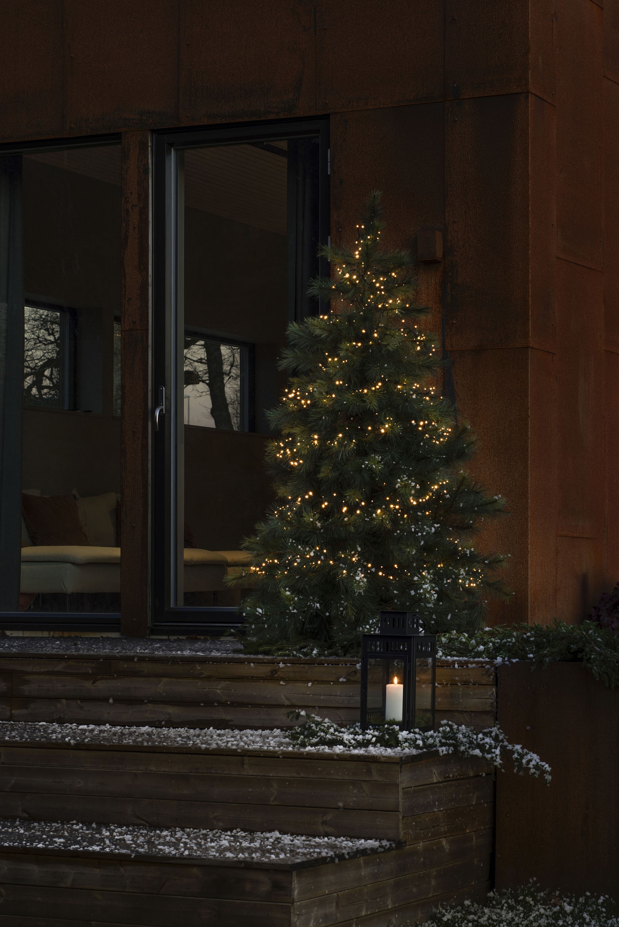 KONSTSMIDE LED-Lichterkette »Weihnachtsdeko aussen«, 600 St.-flammig, Micro  LED Compactlights, 600 warm weiße Dioden im OTTO Online Shop