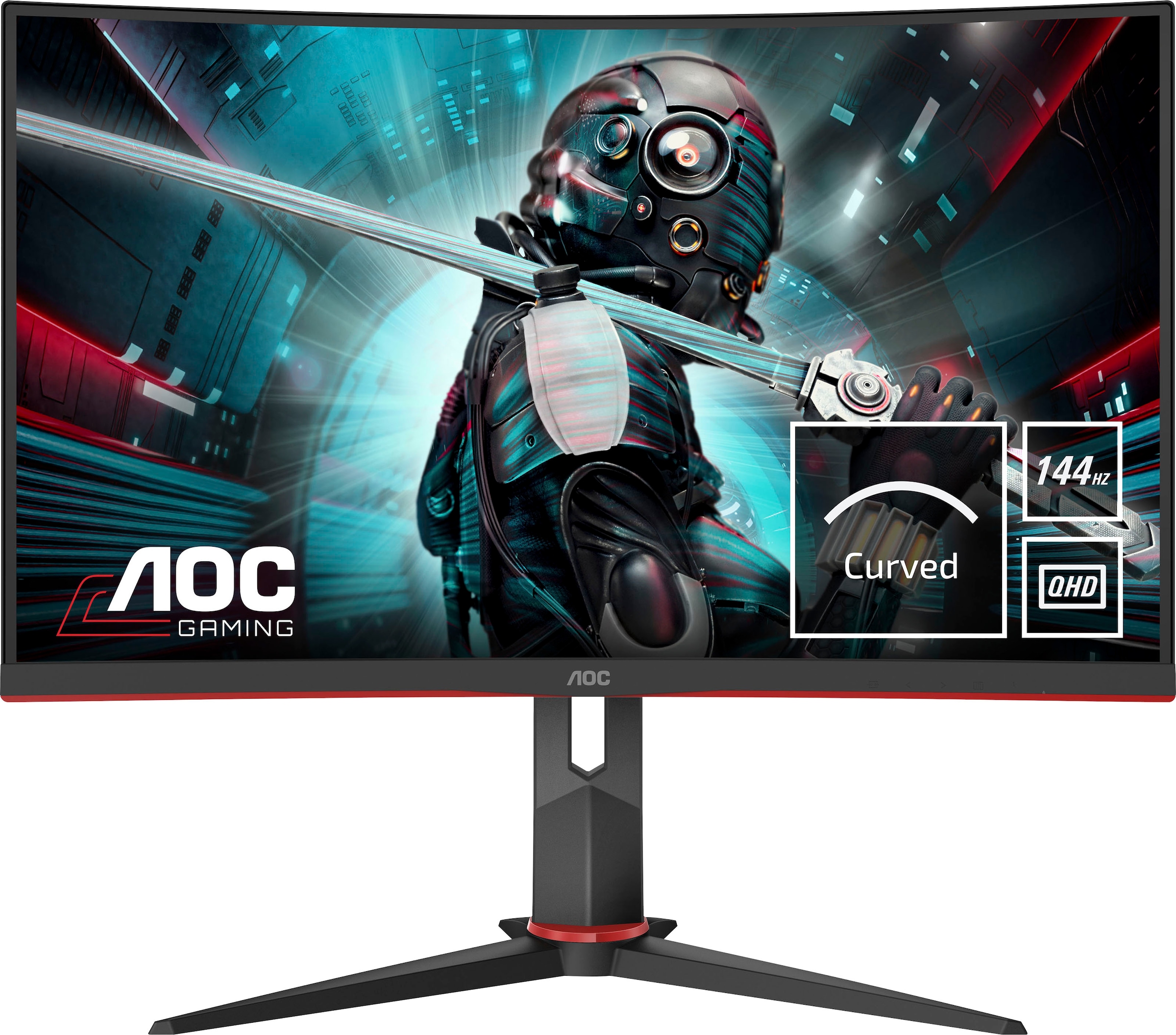 Hyrican Gaming-PC-Komplettsystem »Striker SET02294«, Windows 11, i7-12700F, inklusive 27" Monitor AOC CQ27G2U