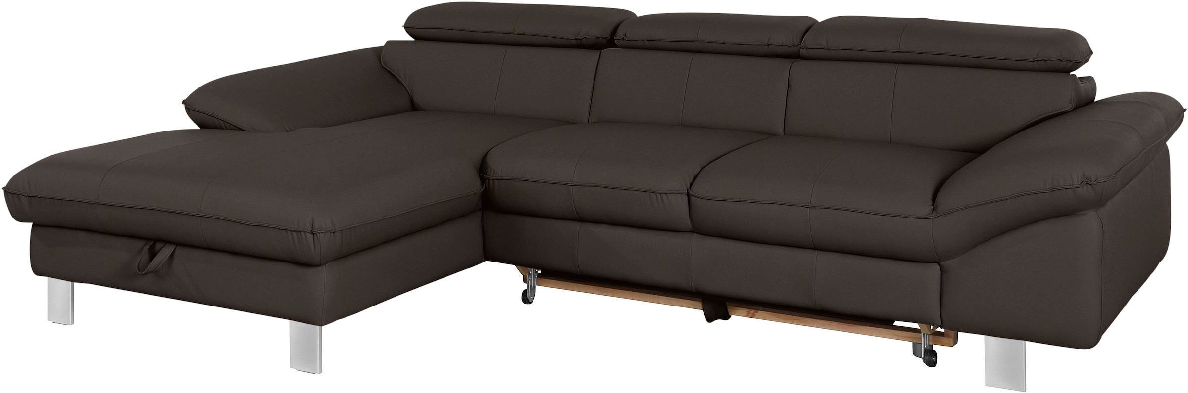 COTTA Ecksofa »Driver L-Form« mit Kopfteilverstellung, wahlweise mit Bettfunktion & Bettkasten