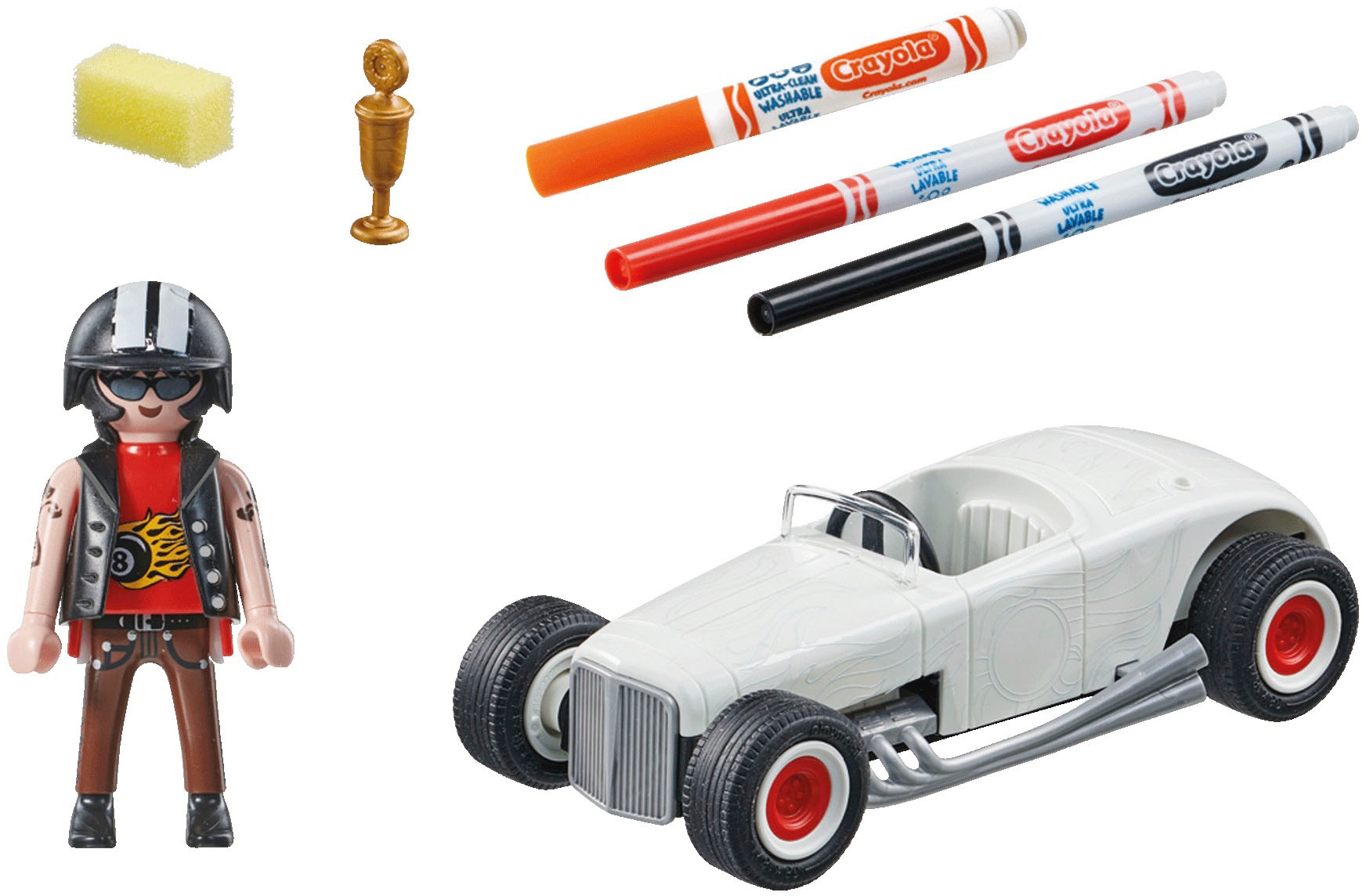 Playmobil® Konstruktions-Spielset »Rennauto (71376), Color« zum individuellem Gestalten