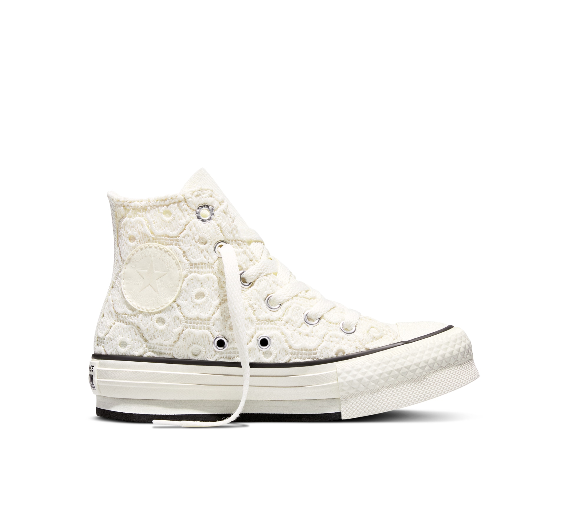 Converse Sneaker »CHUCK TAYLOR ALL STAR EVA LIFT PLATFORM FLORAL CROCHET«  für sportliche Aktivitäten, mit leicht profiliertem Laufsohlenprofil