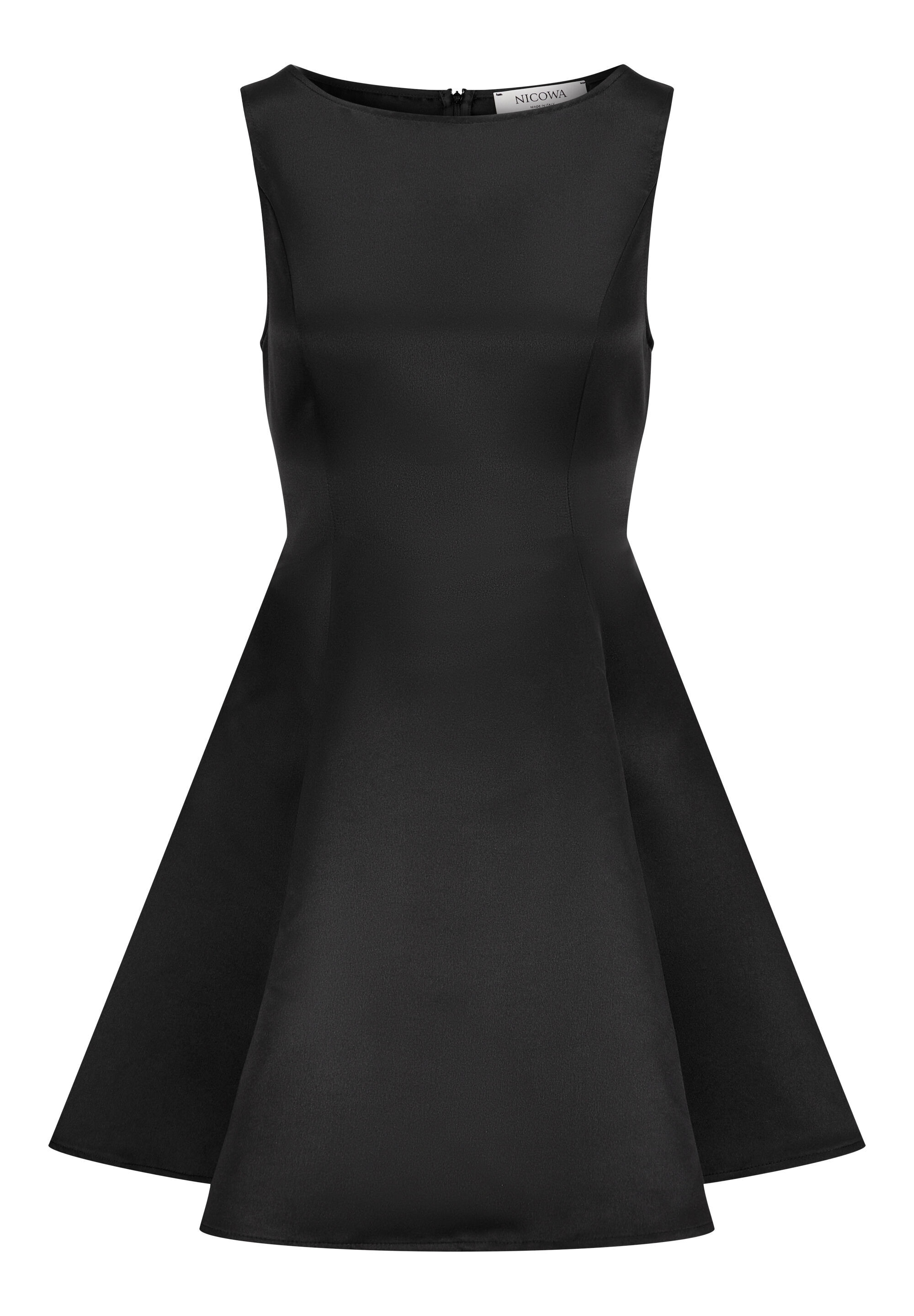 Nicowa Cocktailkleid »RASOMI« Satinkleid mit Tellerrock