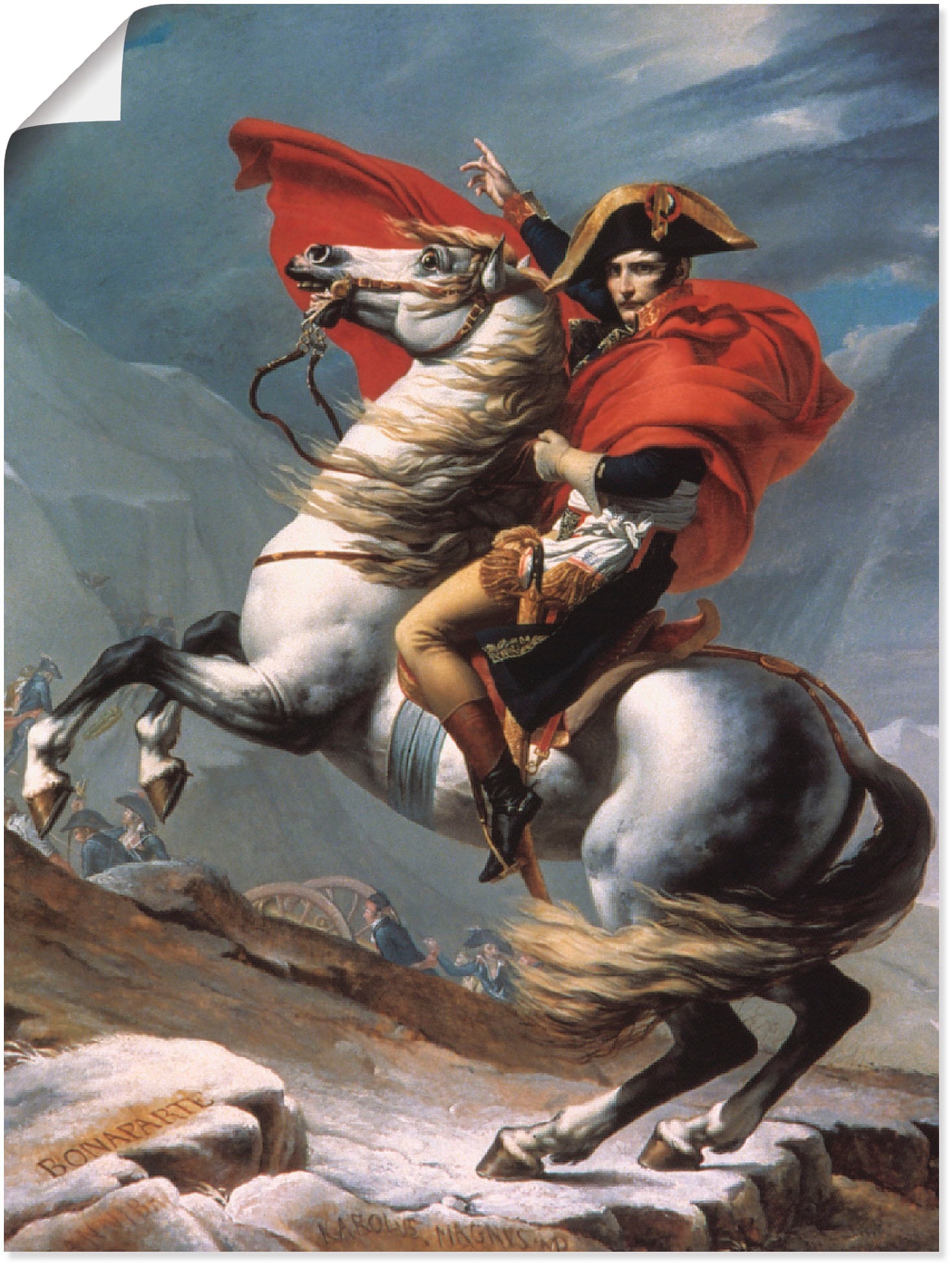 Artland Wandbild »Napoleon überquert die Alpen, 1800 I«, Menschen, (1 St.)