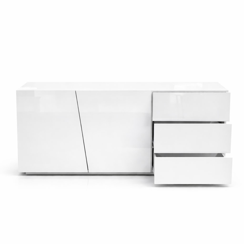 OTTO home Kommode »San Remo, Kombikommode, Sideboard, mit viel Stauraum, Hochglanz« Moderne Kommode, UV-lackiert, grifflos, push-to-open-Funktion, B=180cm