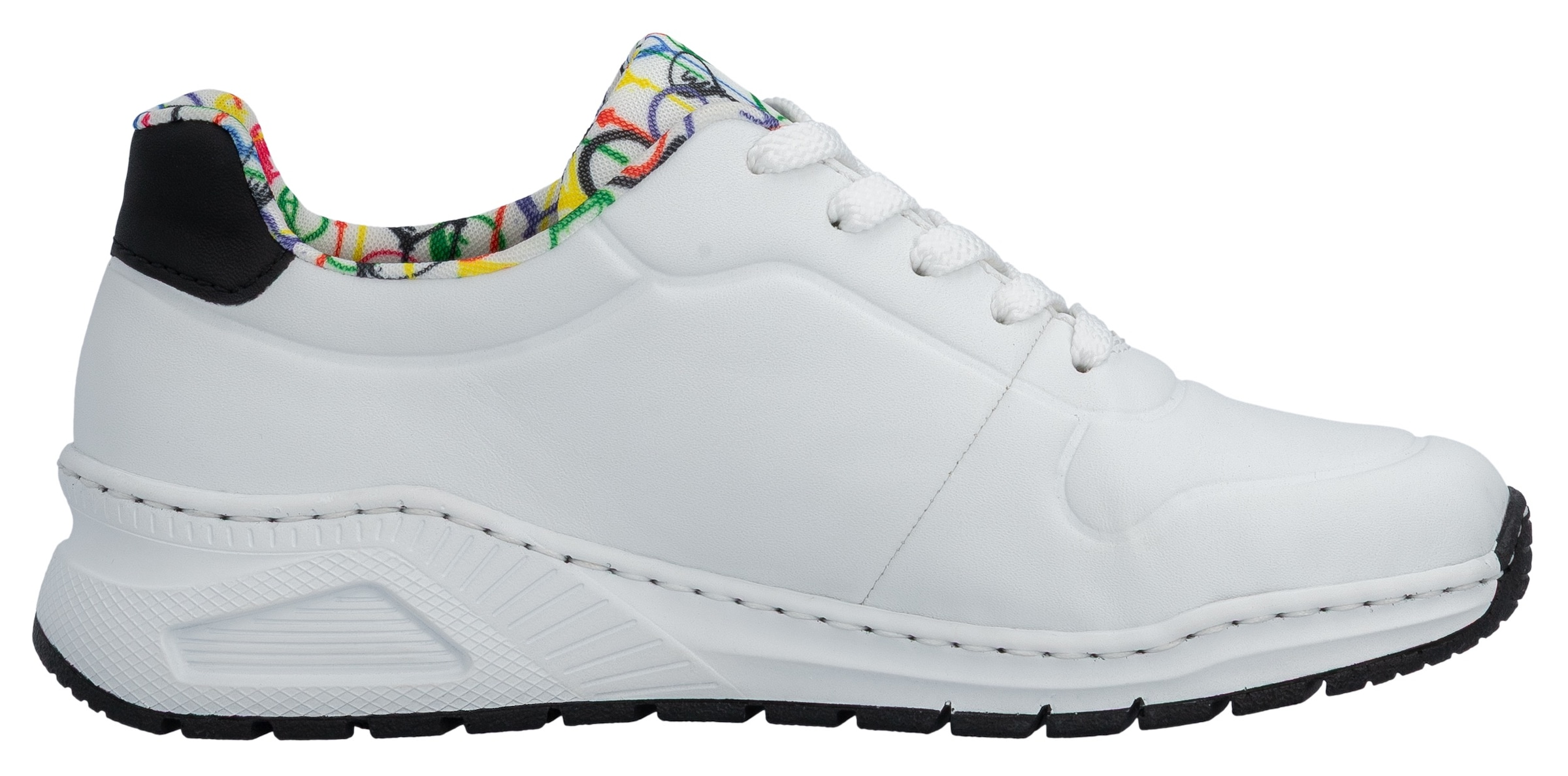 Rieker Sneaker  mit MemoSoft-Innensohle, Freizeitschuh, Halbschuh, Schnürschuh
