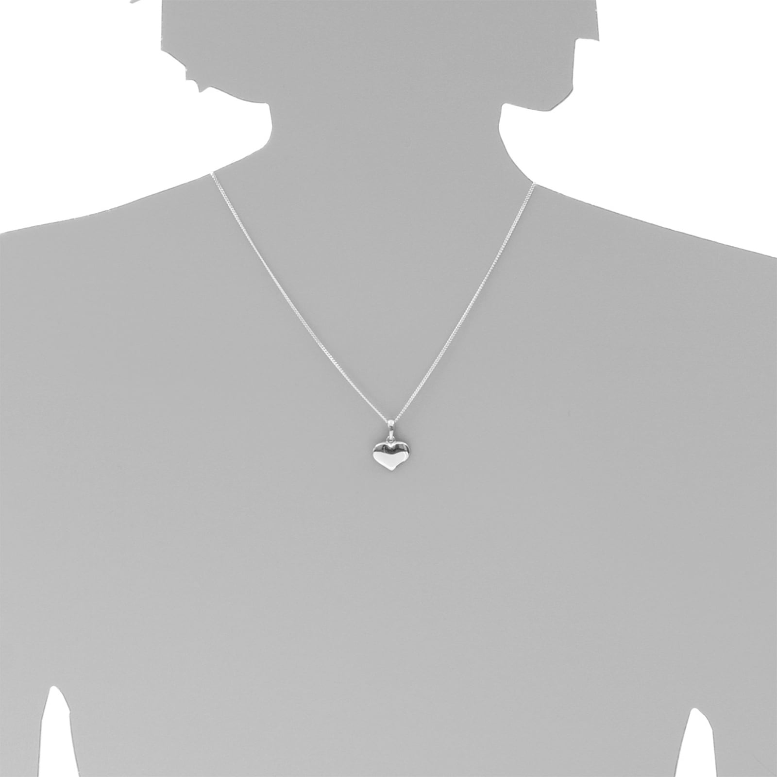 OSTSEE-SCHMUCK Kette mit Anhänger »- Herz 15 mm - Silber 925/000 -,«