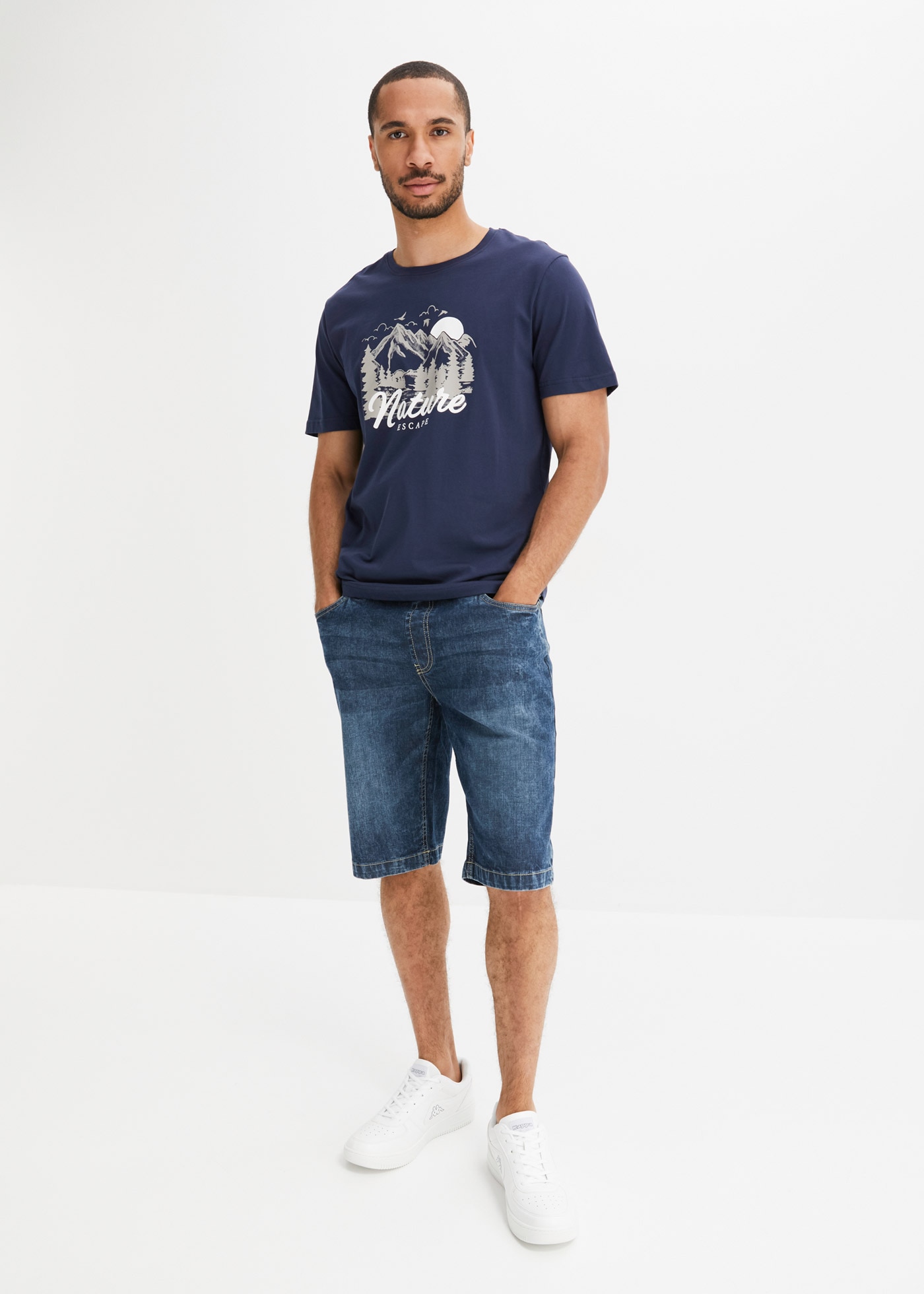 bonprix T-Shirt »T-Shirt aus reiner Baumwolle« Regular Fit, Kurzarm-Design, aus reiner Baumwolle