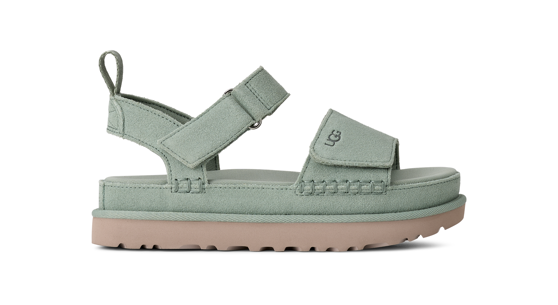 UGG Sandale »W GOLDENSTAR«  , Plateausandale, Sandalette mit zwei Klettverschlüssen