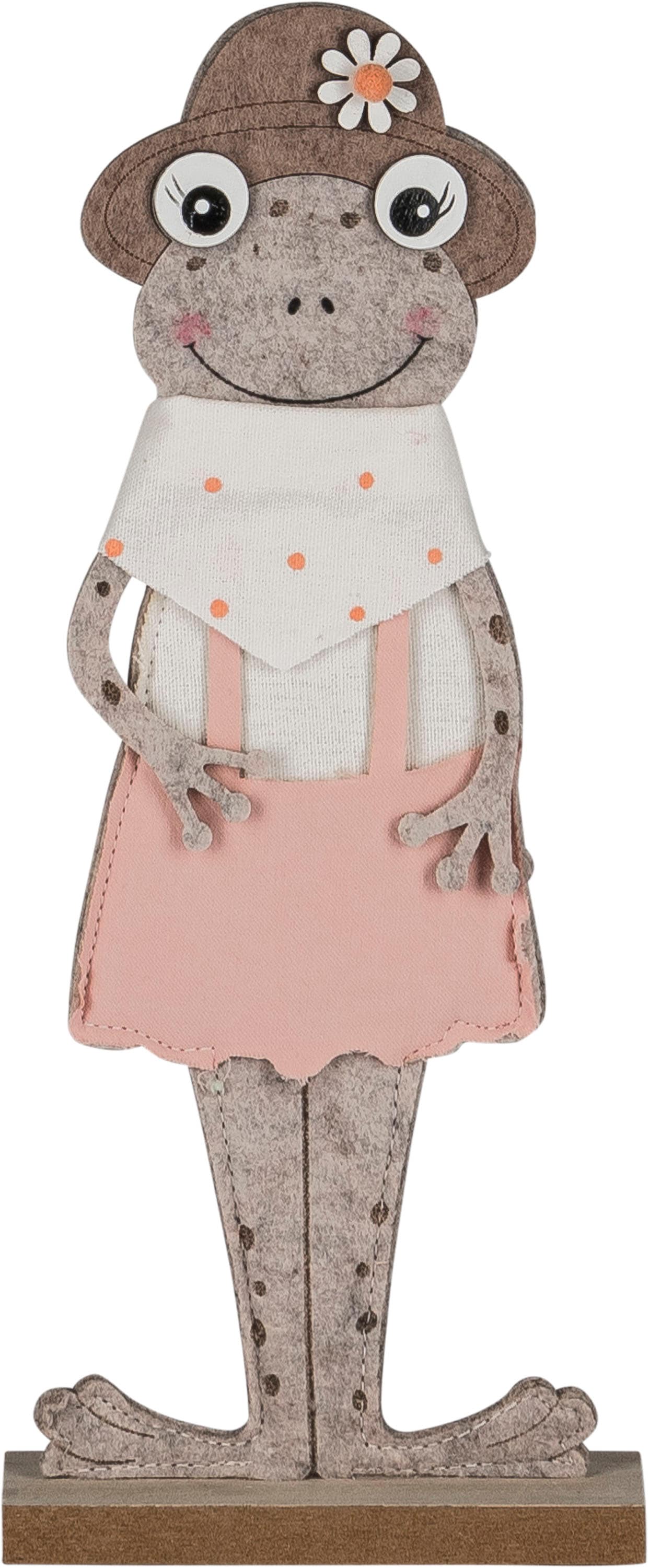 Creativ home Dekofigur »Frösche mit Gießkanne« mit niedlichen Applikationen