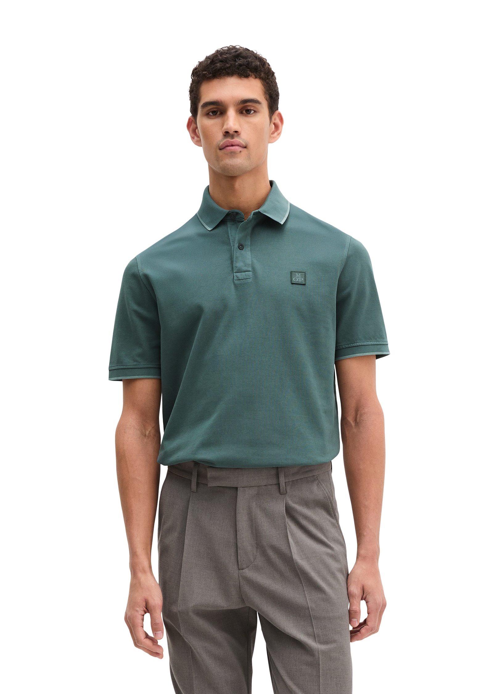 Marc O'Polo Poloshirt weiches Tragegefühl, regular Fit, Logopatch auf der Brust