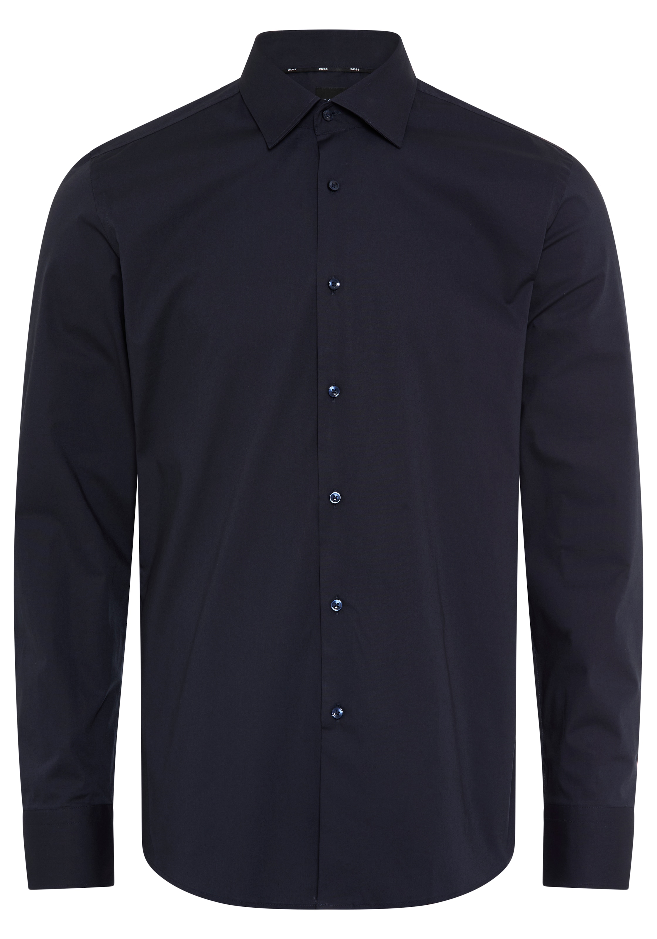 BOSS Businesshemd »Hank« Kentkragen, Slim-Fit, bügelleichte Qualität