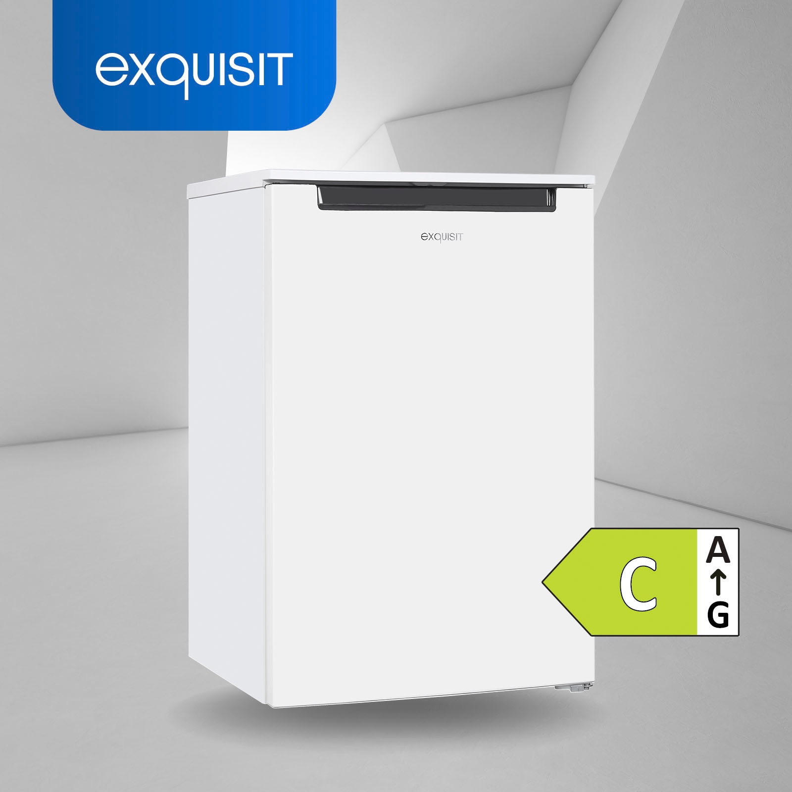 exquisit Gefrierschrank »GS81-040C weiss«, 85,5 cm hoch, 54,5 cm breit, energiesparend in Energieefizienz C, 87 Liter Nutzinhalt, 4 Sterne