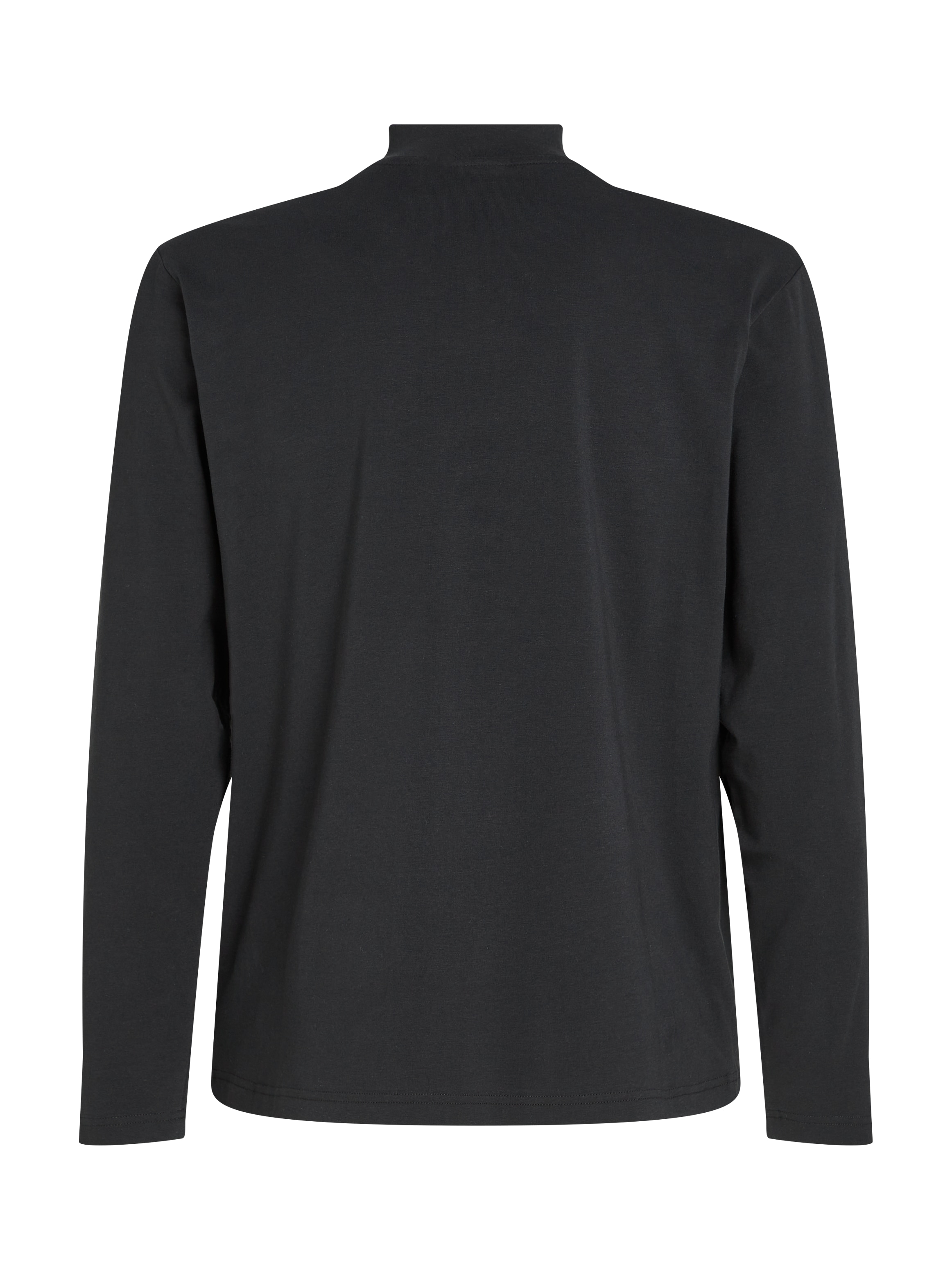 Calvin Klein Stehkragenshirt »NANO LOGO LS MOCK T-SHIRT«, mit Logoprint