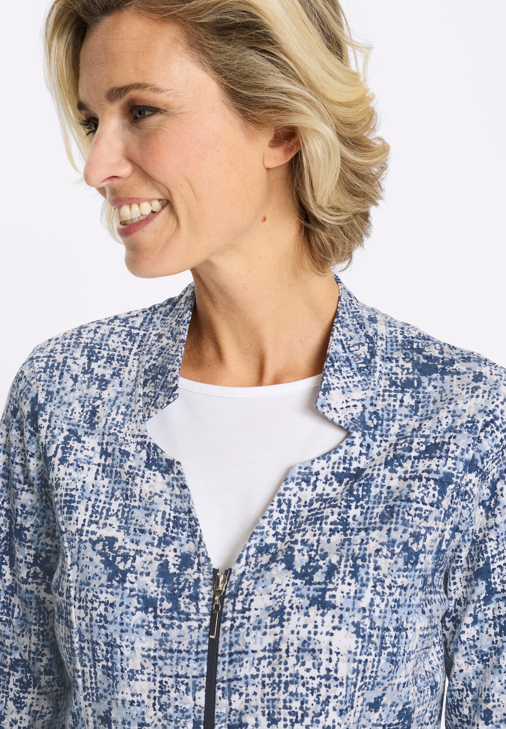 Sieh an! Sweatblazer »Sweatblazer Sweatblazer in Bouclé-Optik«