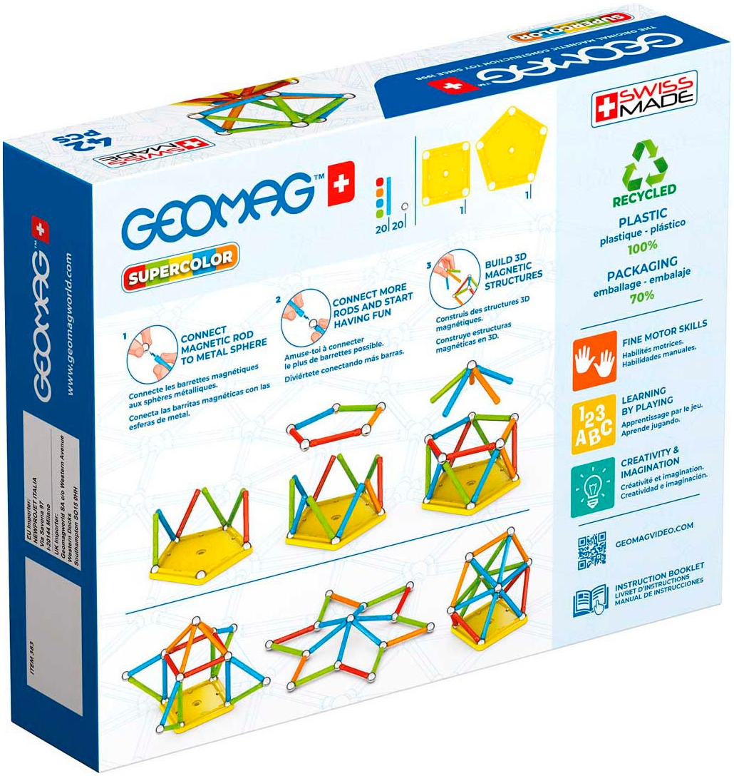 Geomag™ Magnetspielbausteine »GEOMAG™  Supercolor Recycled«