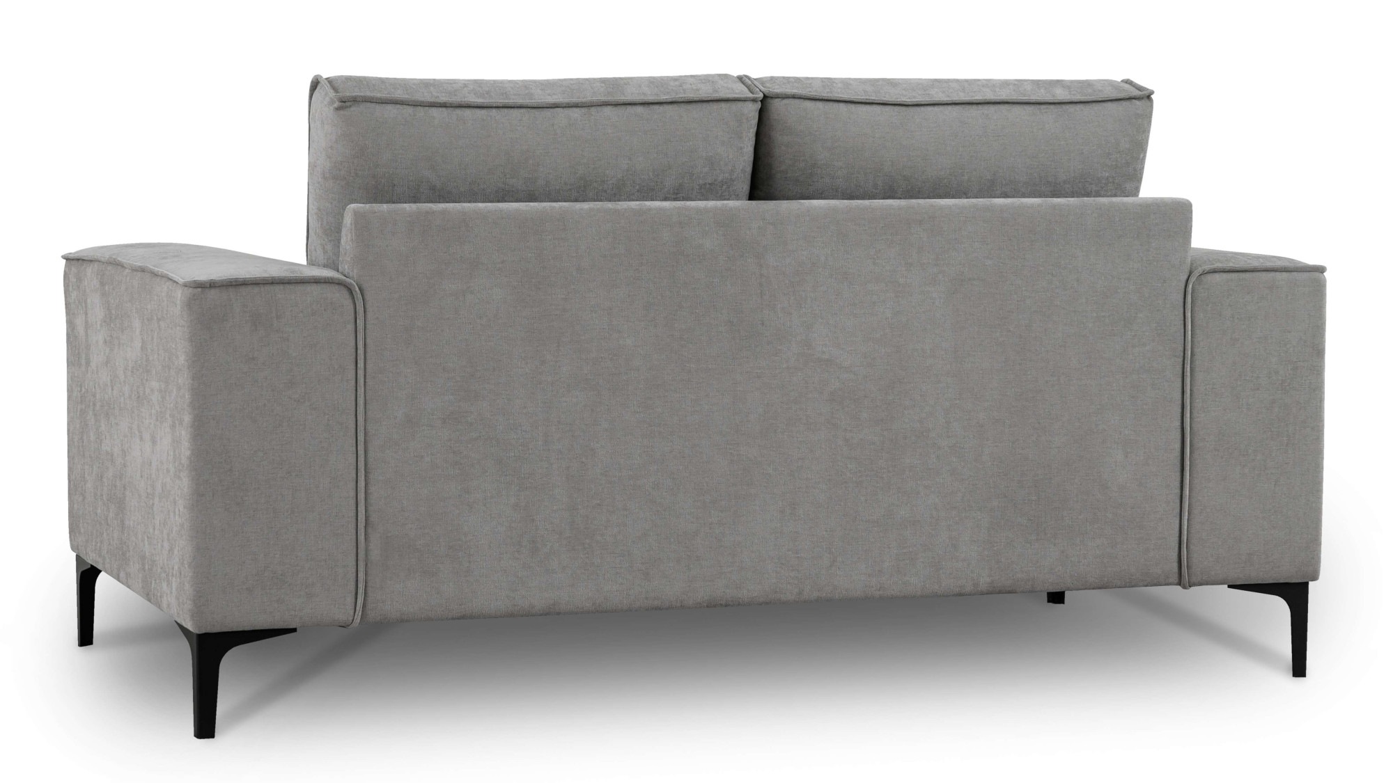 Places of Style 2-Sitzer »Kompaktsofa Oland, Struktur, Flachgewebe, Luxus-Microfaser, Boucle«, 164 cm, Wellenunterfederung, Skandi-Design, Metallfüße