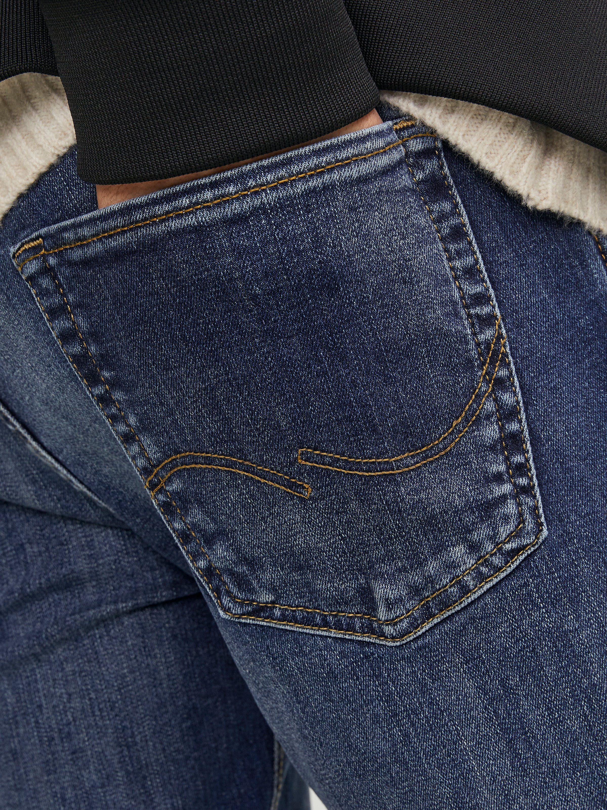 Jack & Jones Skinny-fit-Jeans »JJILIAM  Skinny Jeans mit Used-Waschung für schlanke Silhouette« Abriebeffekte, modisch, skinny fit, Baumwollmischung,