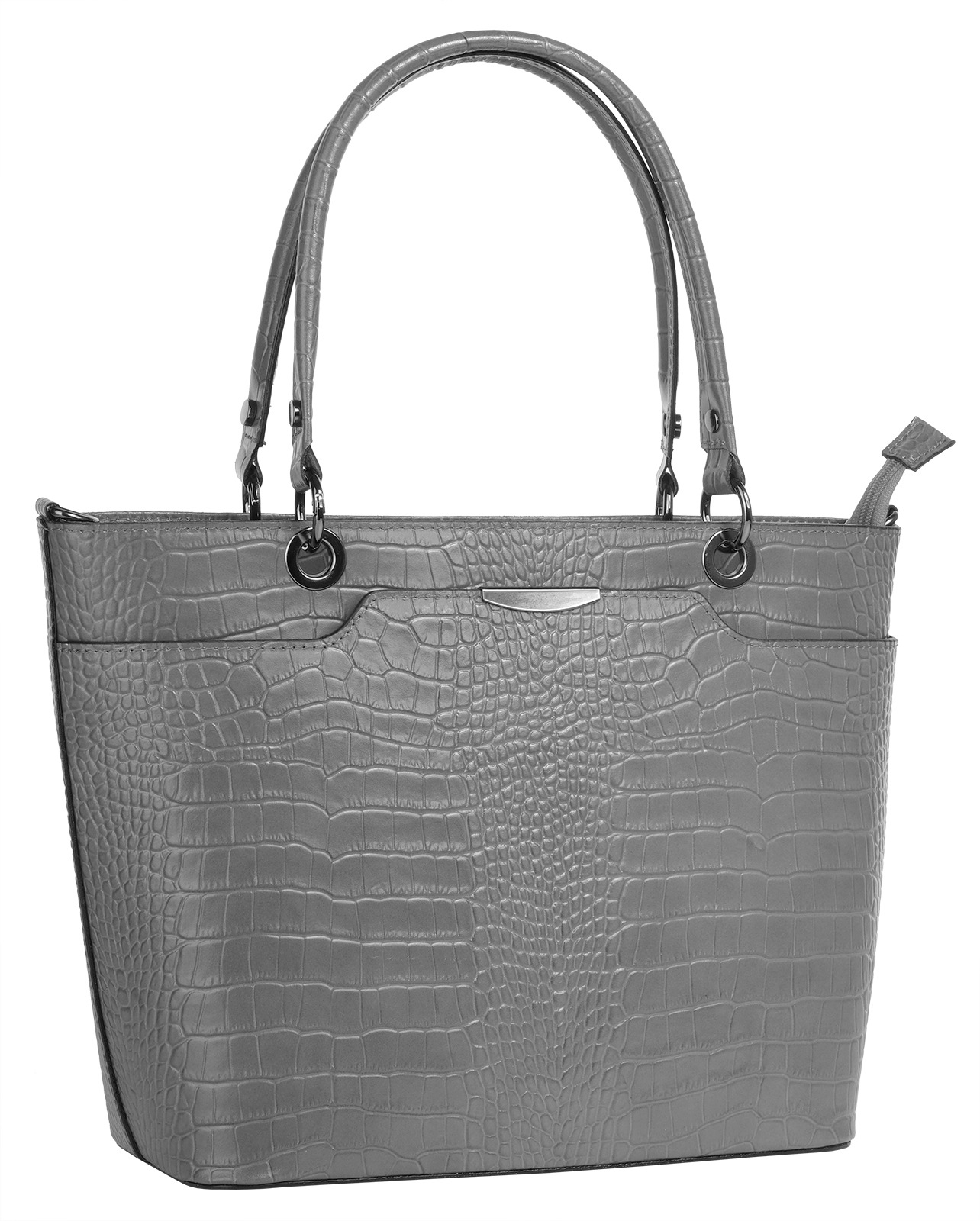 Cluty Henkeltasche, echt Leder, Made in Italy