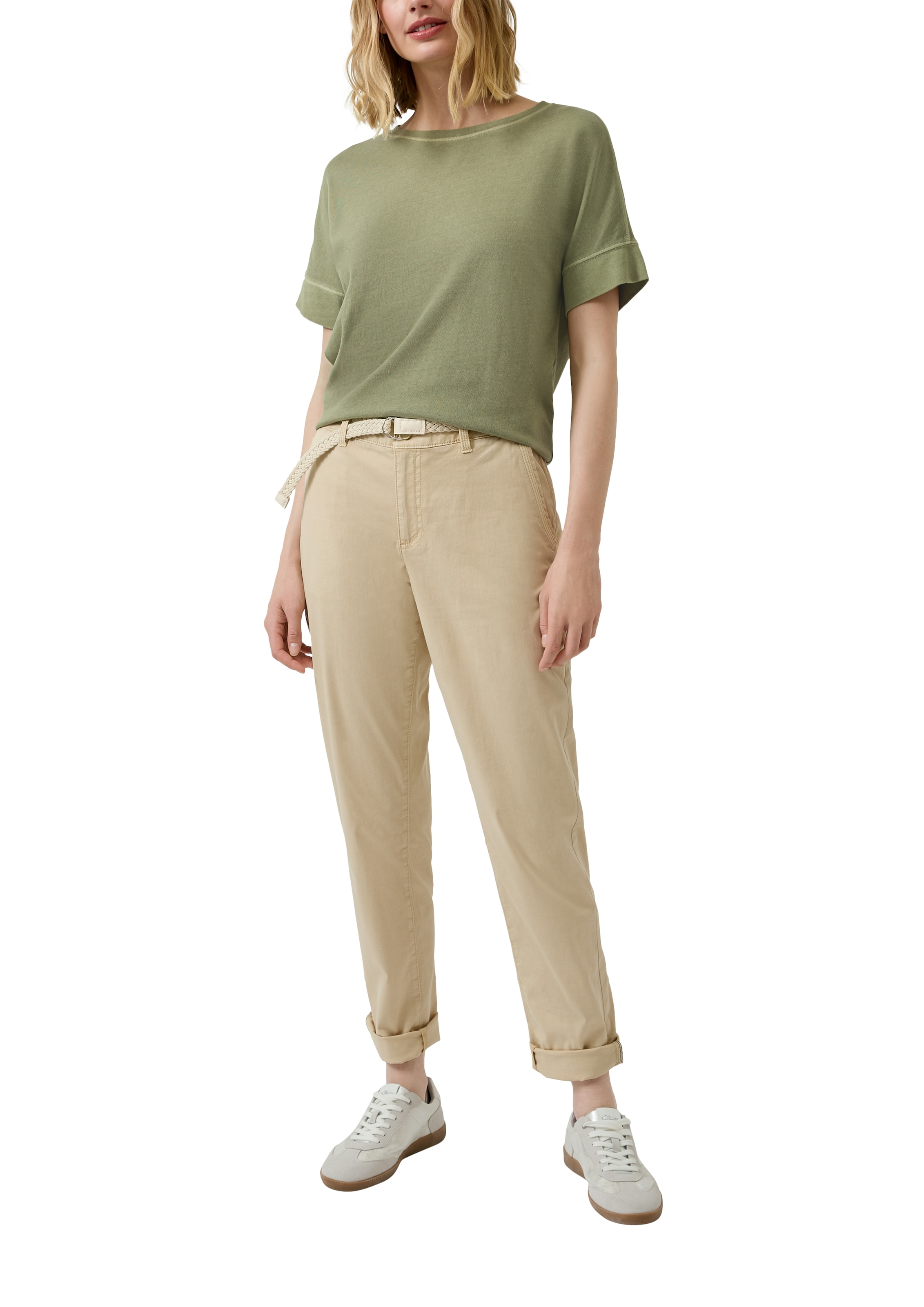 s.Oliver T-Shirt mit offenem Saum