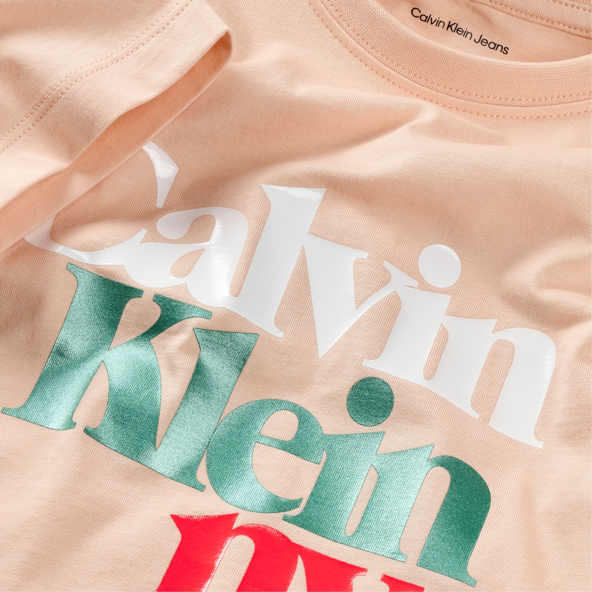 Calvin Klein Jeans T-Shirt »PEARL SIGNATURE NYC REGULAR TEE« für Kinder bis 16 Jahre, mit großem Druck