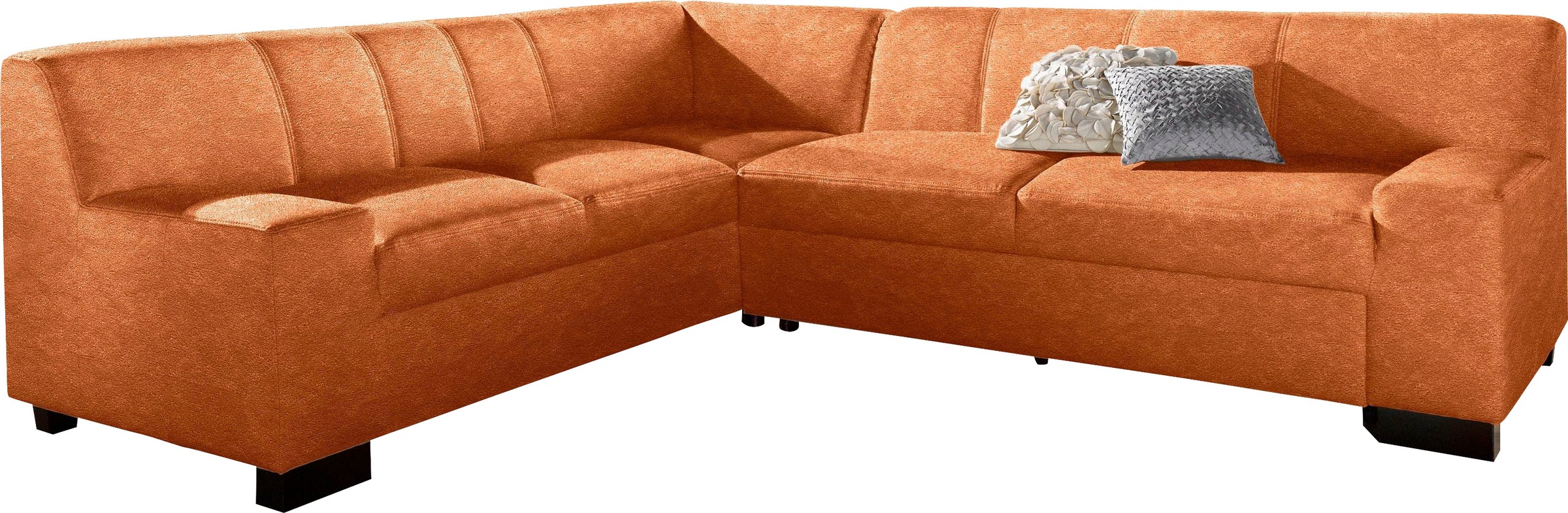 DOMO collection Ecksofa »Norma, moderne Armlehnen, zeitlos und elegant, L-Form«, wahlweise mit Bettfunktion