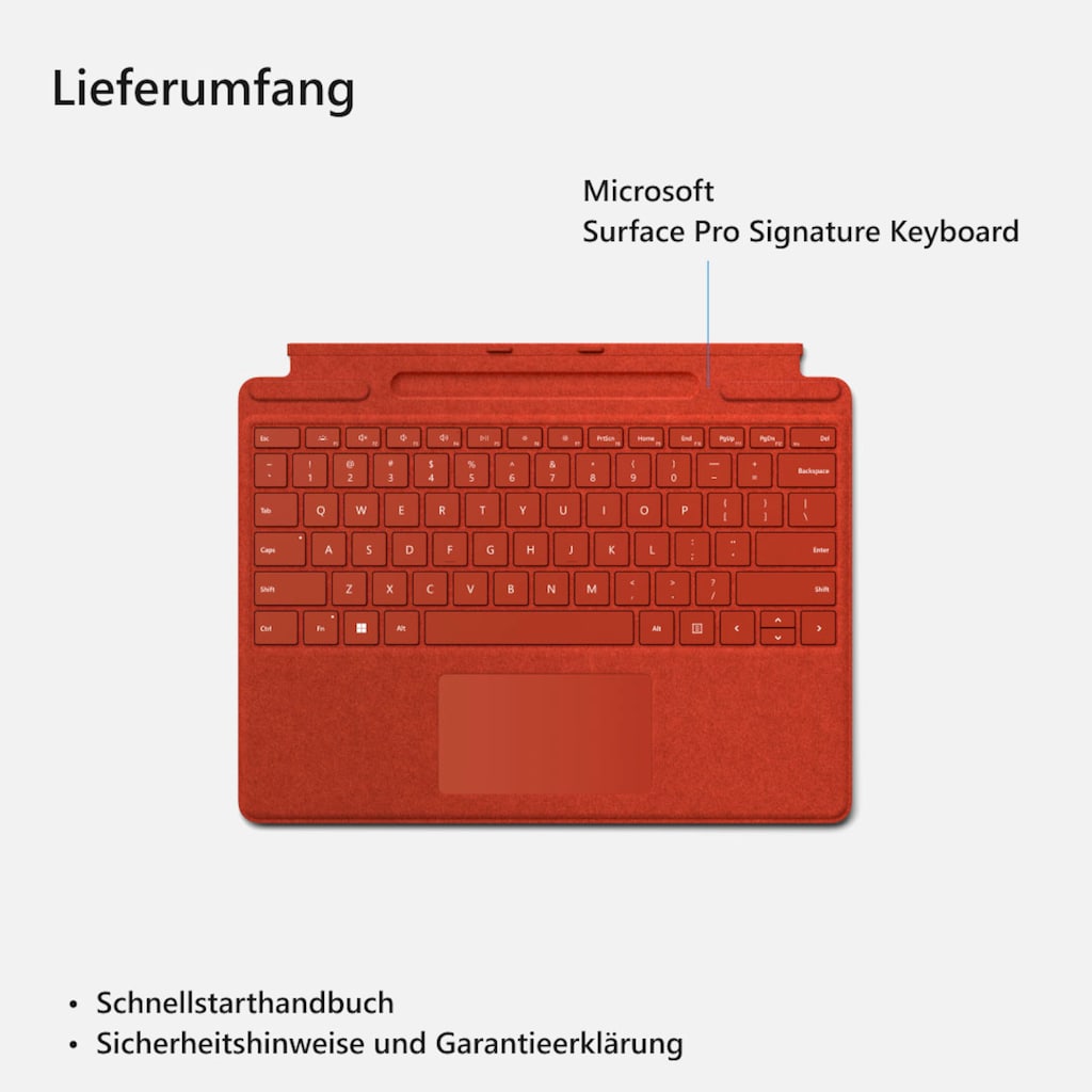 Microsoft Tastatur »Surface Pro Signature Keyboard 8X6-00025«