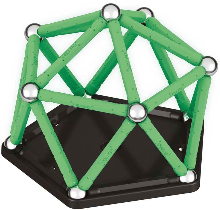 Geomag™ Magnetspielbausteine »GEOMAG™ Glow, Recycled«, (42 St.), aus recyceltem Material