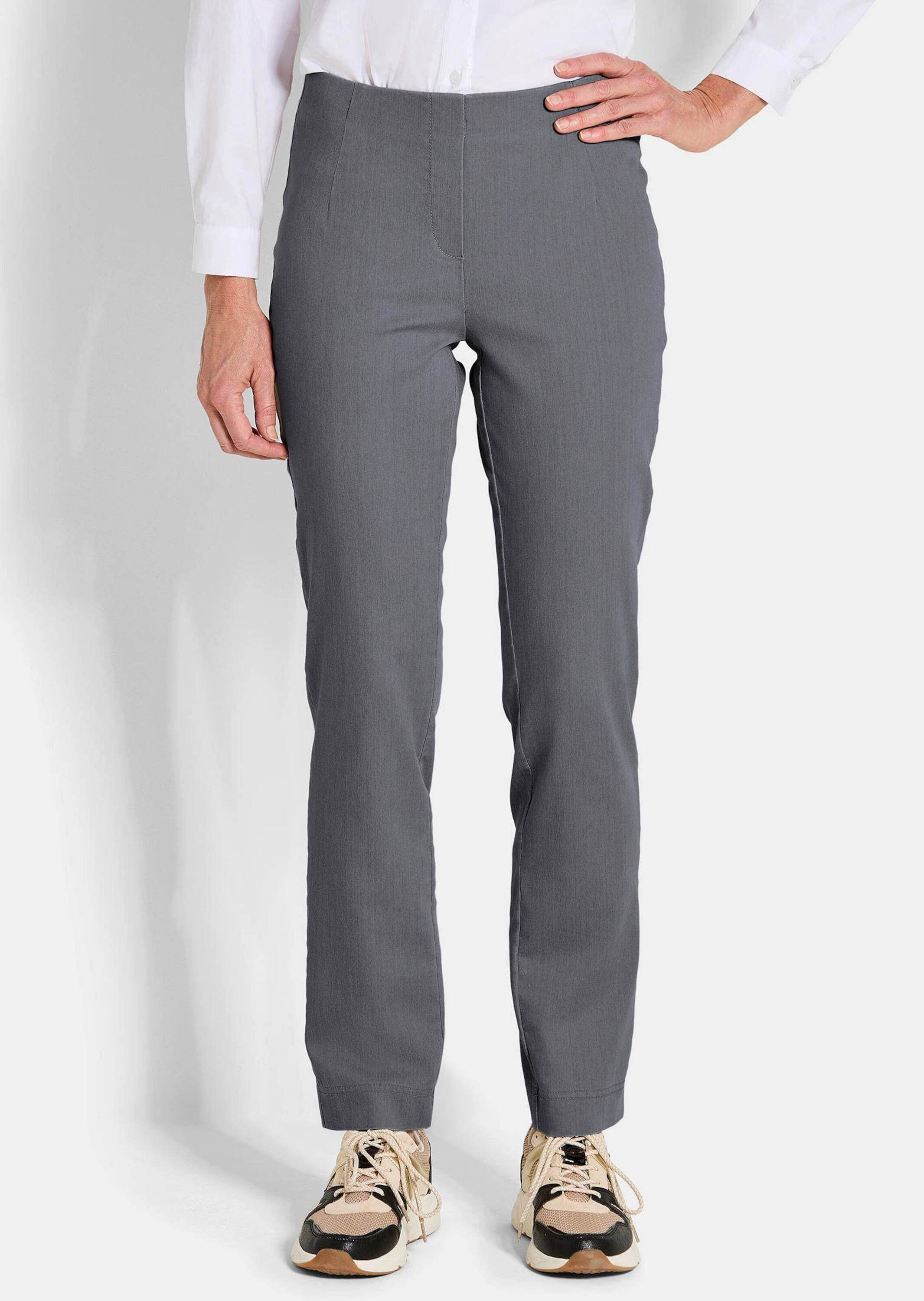 GOLDNER Chinohose »Bengalinhose LOUISA in Denim-Optik«