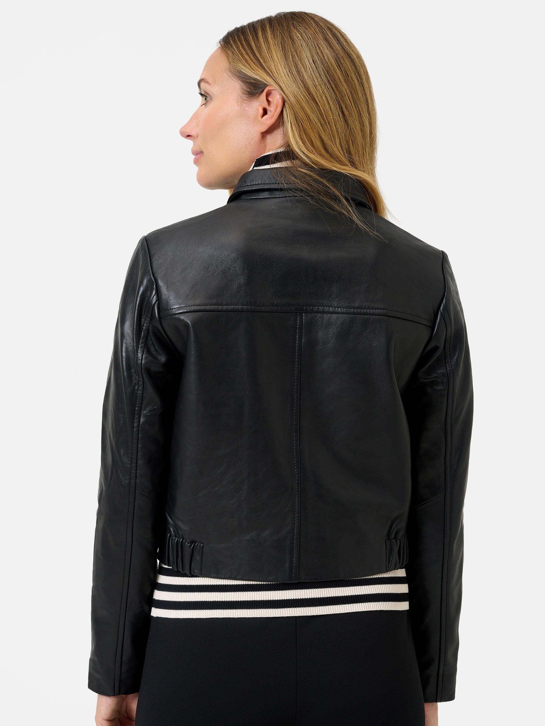 RICANO Lederjacke »Lederjacke Juliette« ohne Kapuze Handgefertigt aus echtem Leder