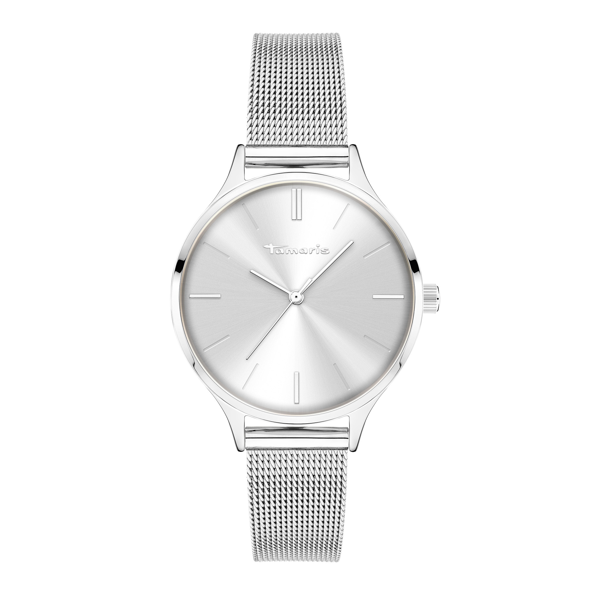 Tamaris Quarzuhr »New Mesh« Armbanduhr, Damenuhr, analog