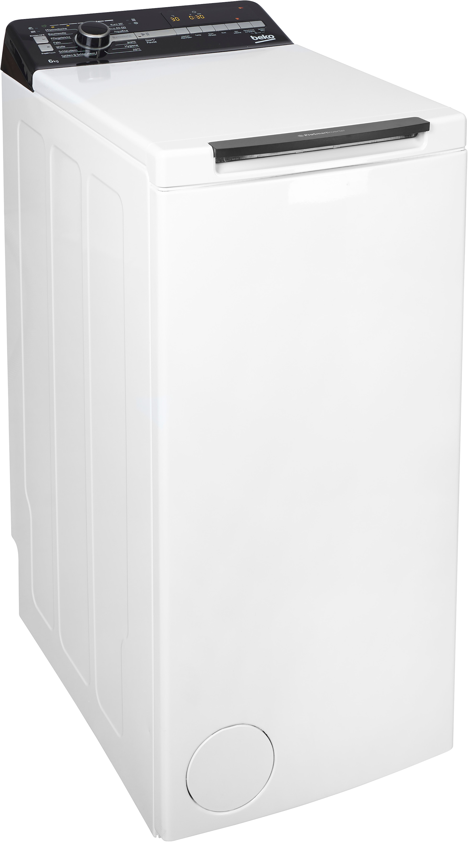 BEKO Waschmaschine Toplader »BTLO6AE8BBM« 6 kg 1200 U/min Hygiene+ & Knitterschutz – allergikergeeignet, knitterfrei