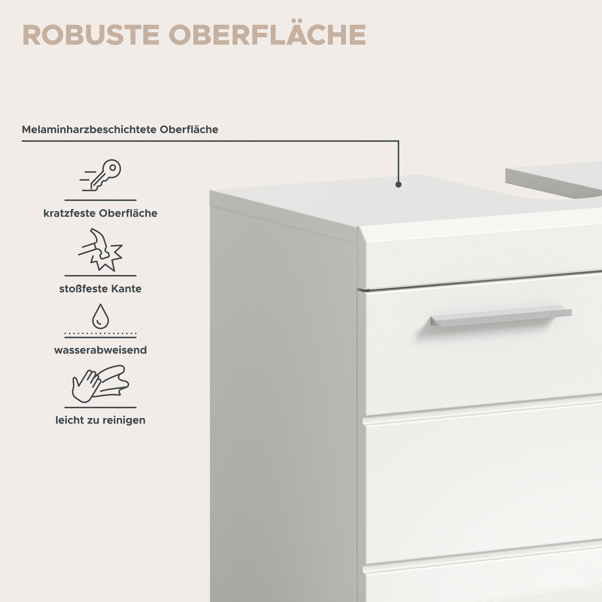 welltime Badmöbel-Set »SIENA, 4 teilig, bestehend aus:« Set, TOPSELLER!, 4 Stk. tlg.