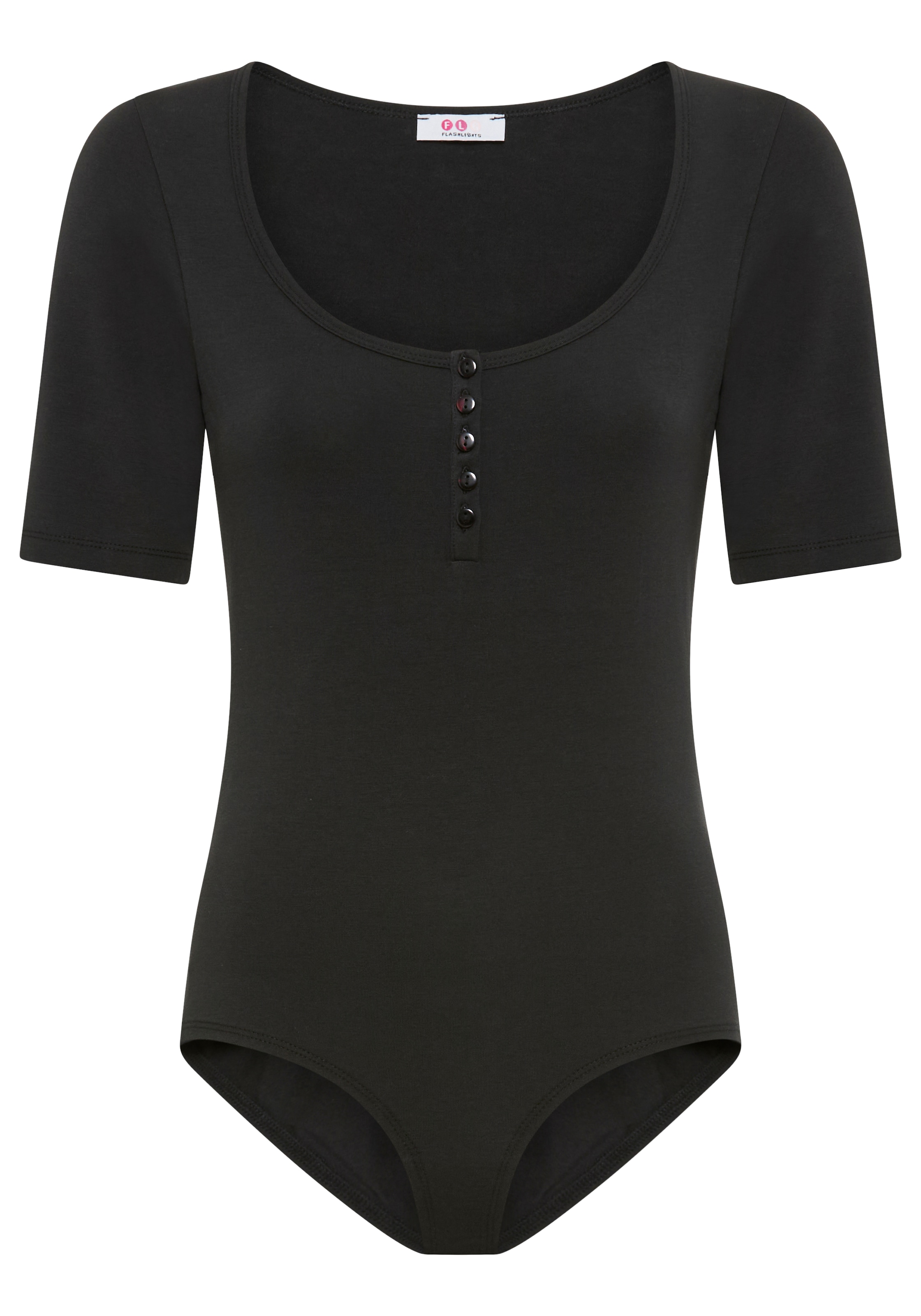 Flashlights Kurzarmbody für Erwachsene, sehr figurbetonte Passform, Halbarm-Design