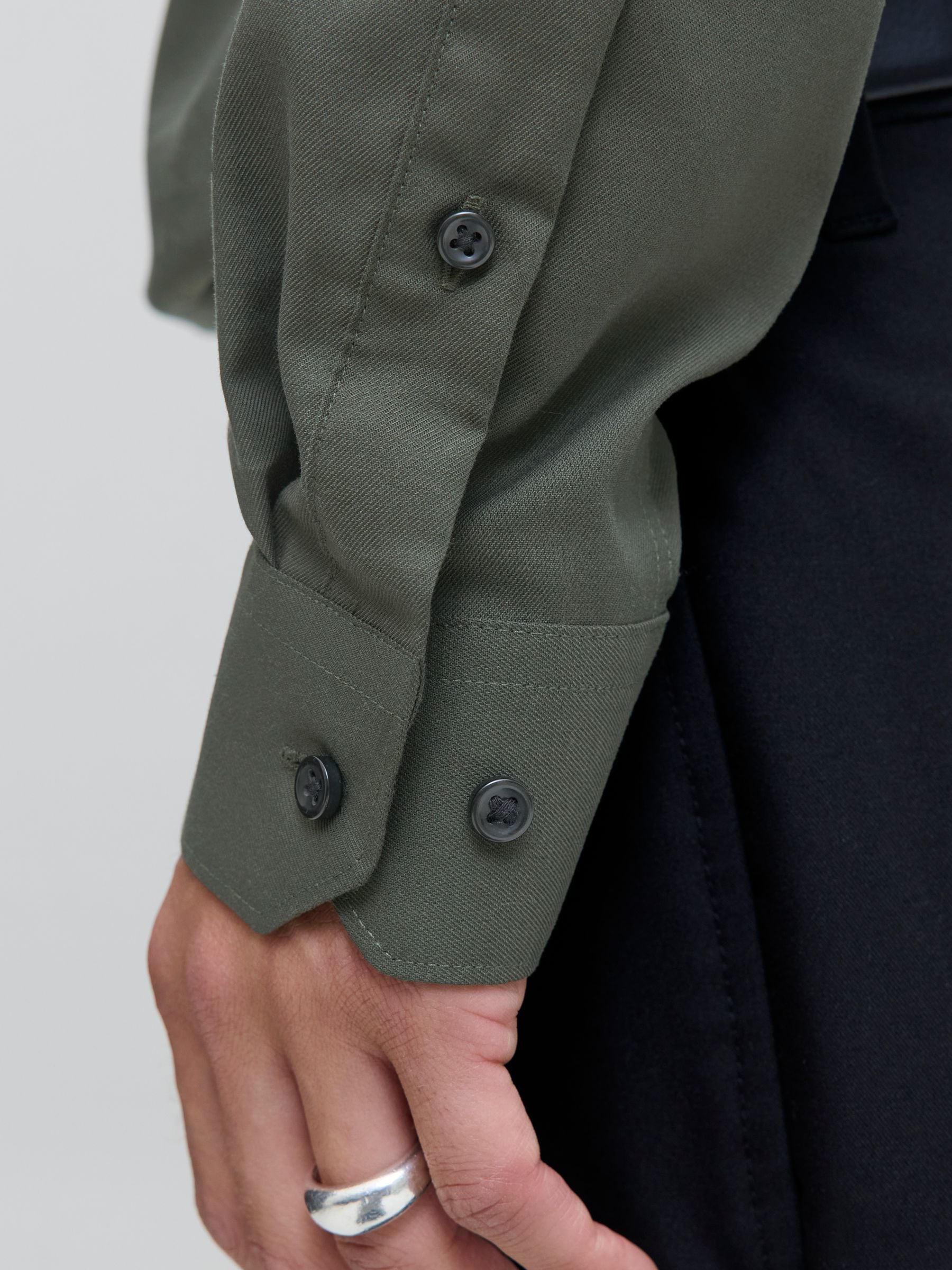 Jack & Jones Langarmhemd »JPRBLAPARKER Slim Fit Hemd, atmungsaktiv, ideal für den Alltag«, unifarben, modisch, slim fit, Baumwolle, Hemdkragen