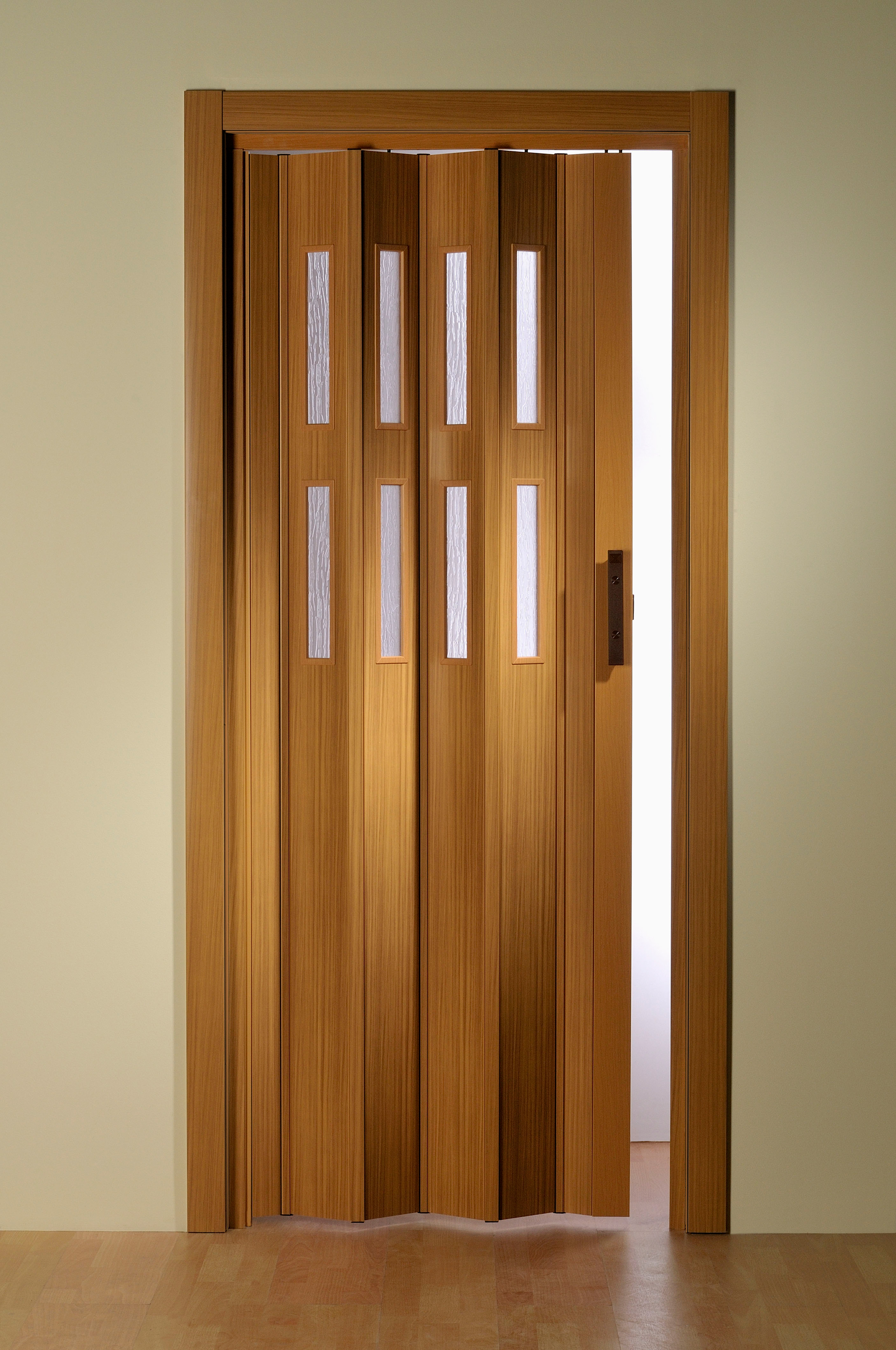 Falttür »Luciana«, BxH: bis 88,5x202 cm, kürzbar, Fenster mit Riffelstruktur
