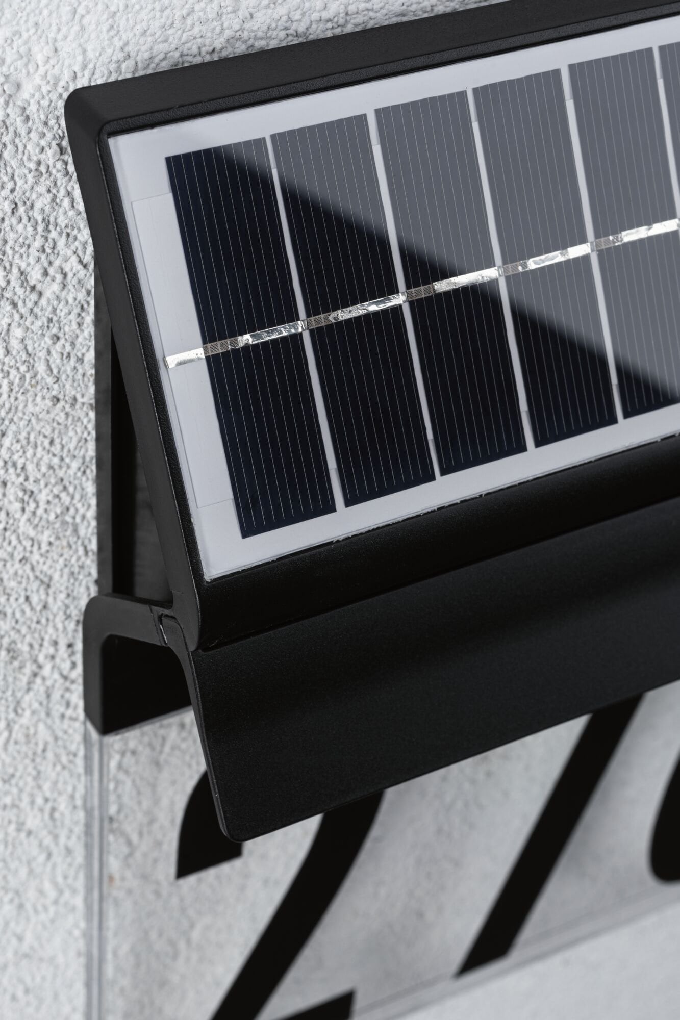 Paulmann LED Außen-Wandleuchte »Solar Hausnummernleuchte Neda IP44 3000K 14lm Schwarz«, 1 flammig