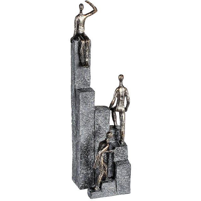 Casablanca by Gilde Dekofigur »Skulptur Climbing, bronzefarben/grau«, (1 St.),  bronzefarben/grau, Polyresin im OTTO Online Shop