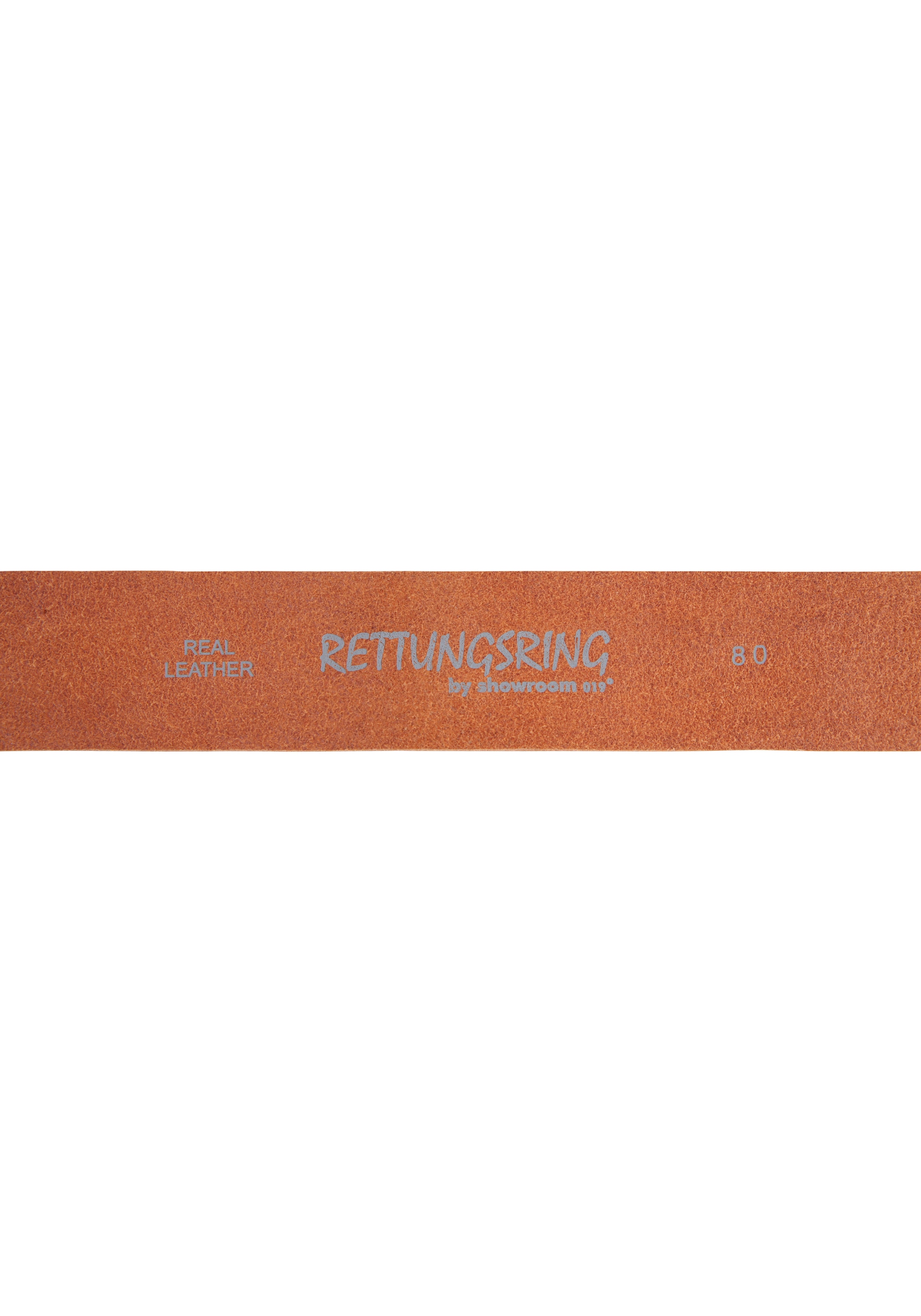 RETTUNGSRING by showroom 019° Ledergürtel, mit austauschbarer Schließe »Oval Nieten Kupfer«