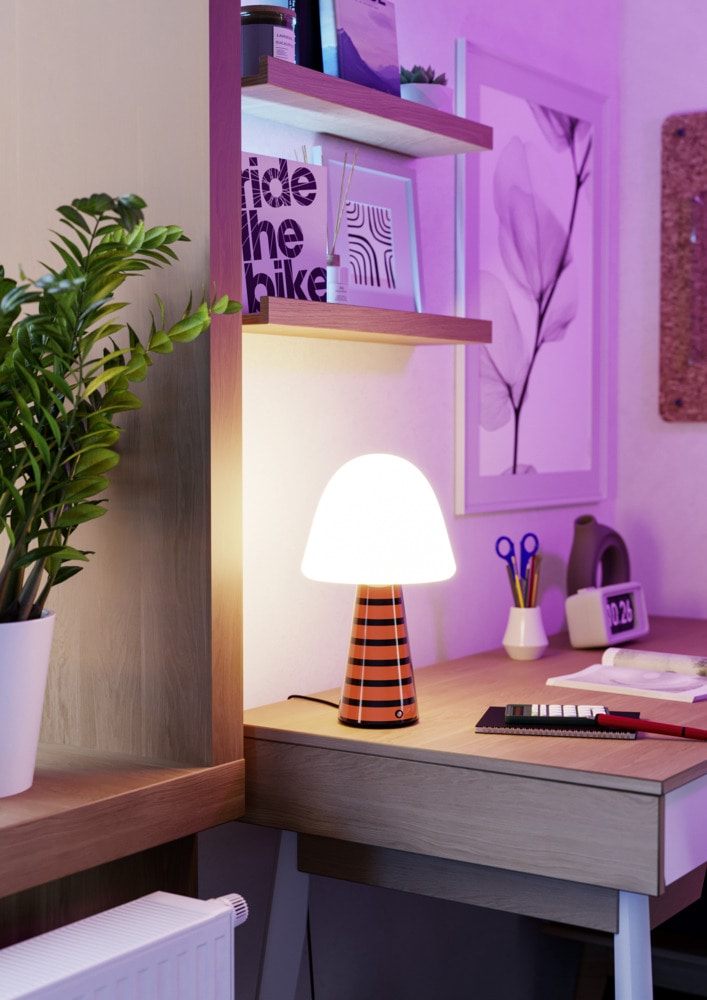 EGLO LED Tischleuchte »PULSE« LED-Modul 1 Stk. Warmweiß LED Tischleuchte Pulse mit Musiksensor RGB