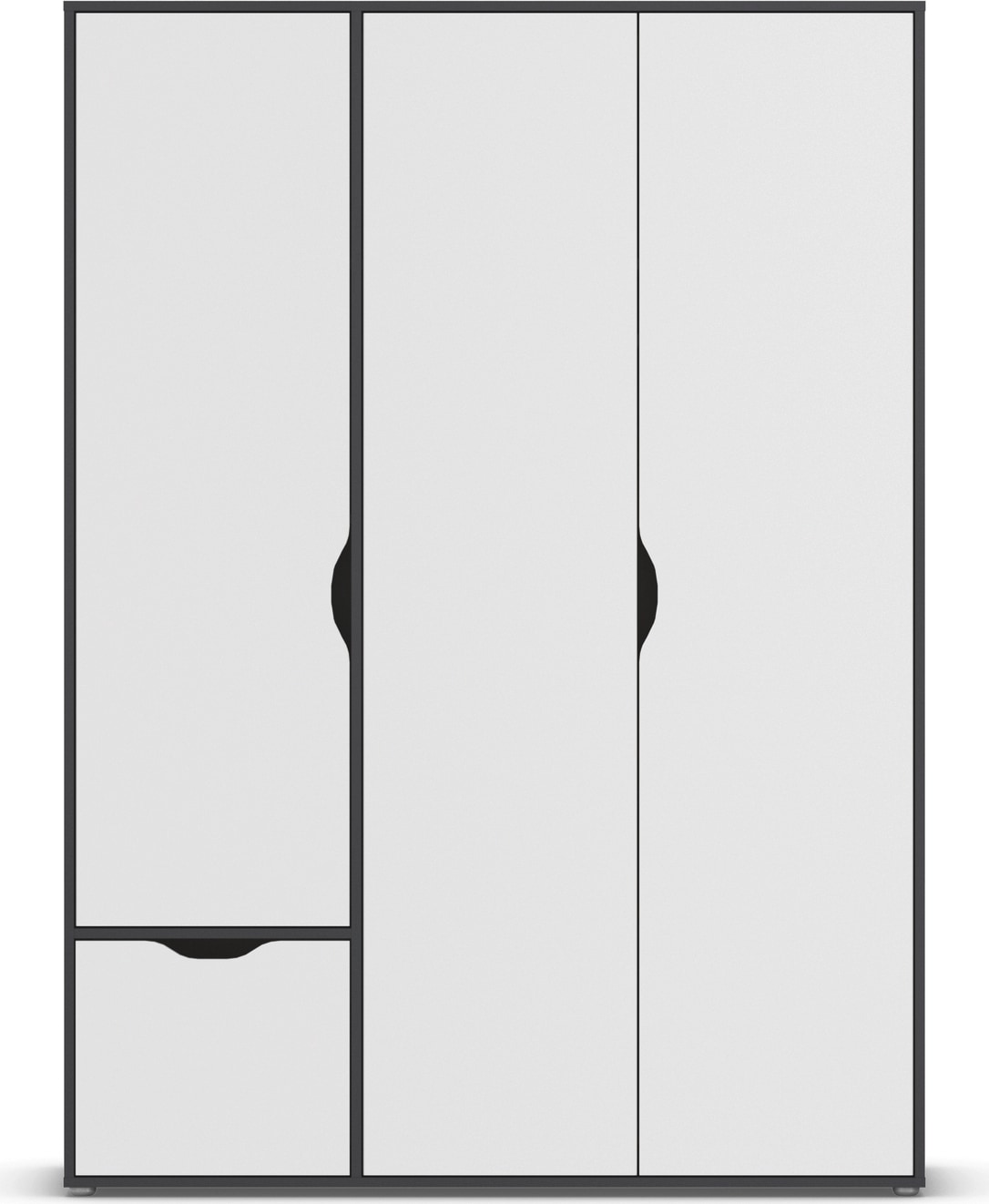 rauch Drehtürenschrank »Kleiderschrank Schrank Garderobe Wäscheschrank NARAI mit Schubladen« in 3 verschiedenen Ausstattungen BASIC/CLASSIC/PREMIUM,  Griffausfräsungen für eine grifflose Optik TOPSELLER MADE IN GERMANY