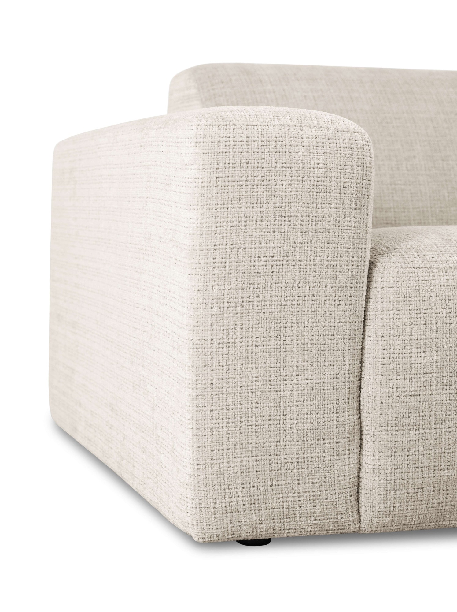 OTTO home 3-Sitzer »Koa, 228 cm, Modulsofa in Cord, Chenille, Struktur, Webstoff« Designsofa, weicher Lounge-Sitzkomfort, Welleunterfederung, bodentief